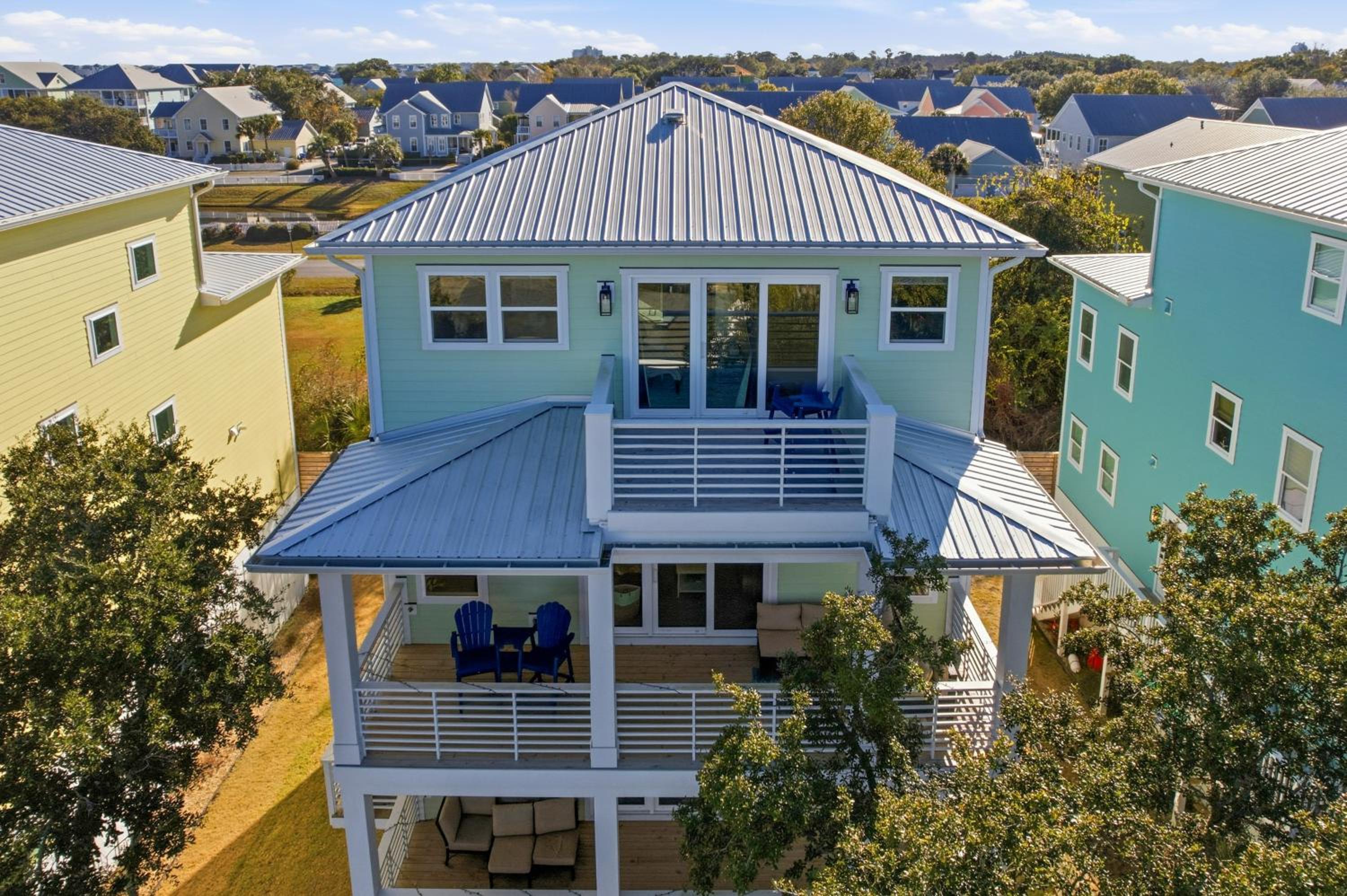 Walk to Water and Greenway! Luxe Carolina Beach Home