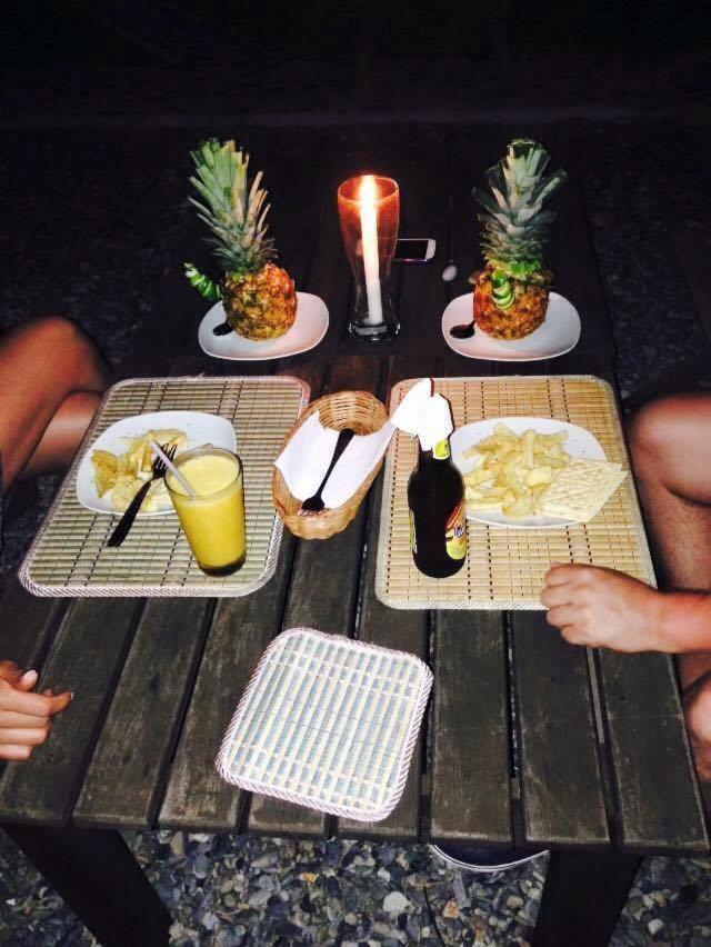 outdoor BBQ area