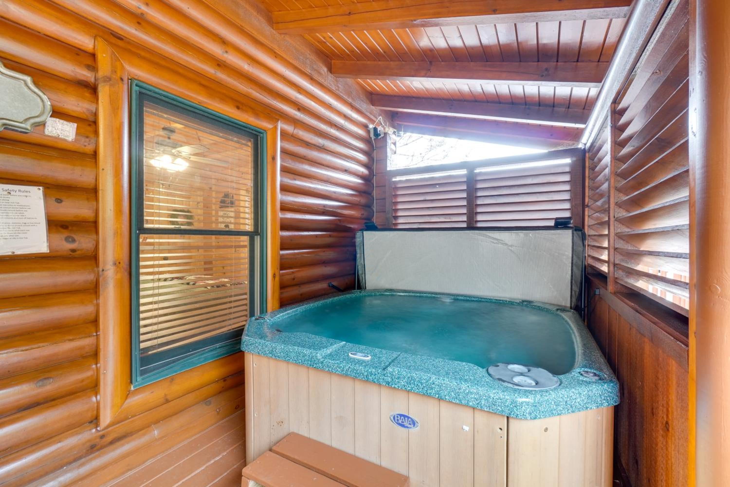 Resort-Style Smokies Cabin with Hot Tub and Game Room