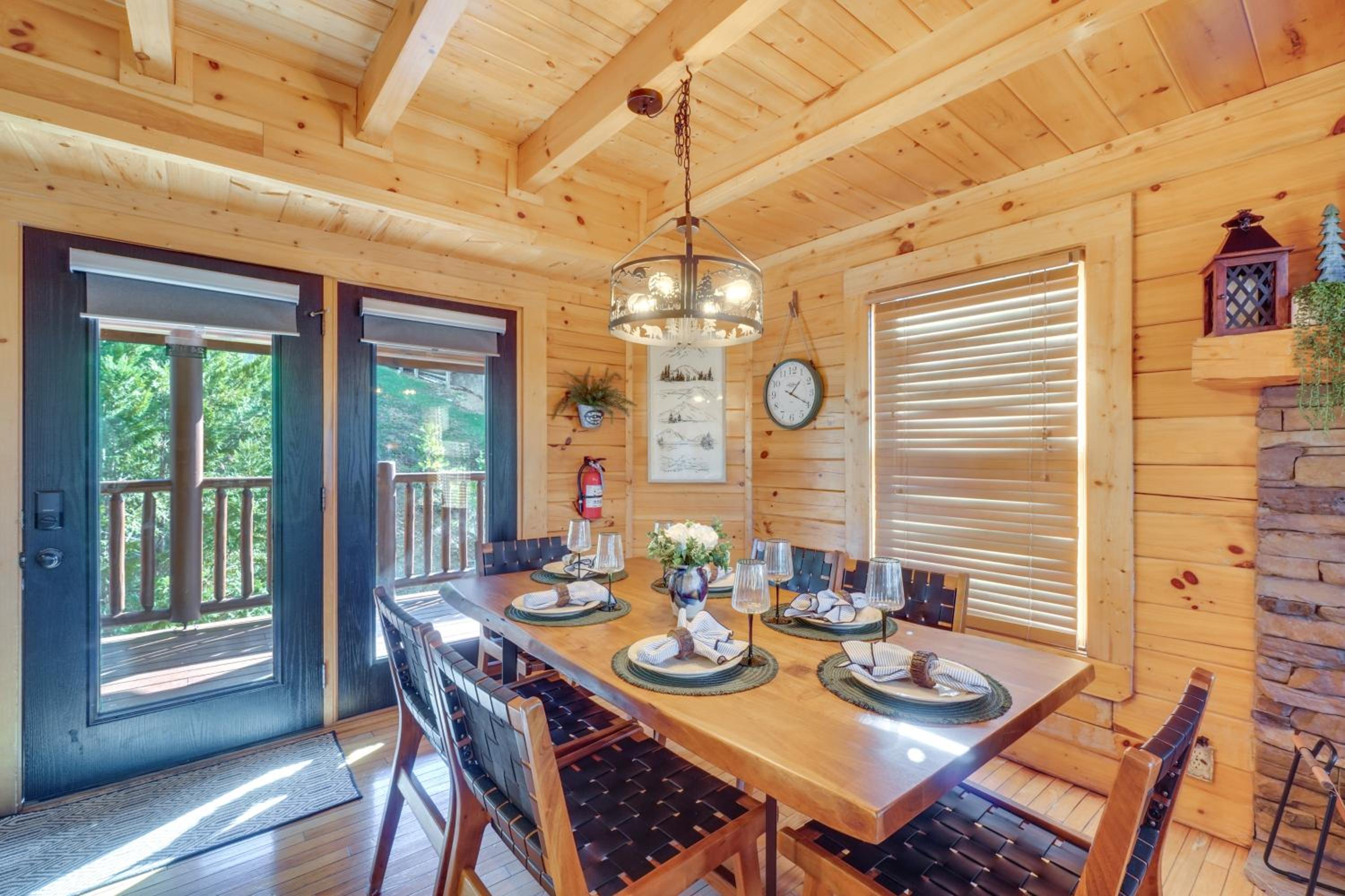 Resort-Style Smokies Cabin with Hot Tub and Game Room
