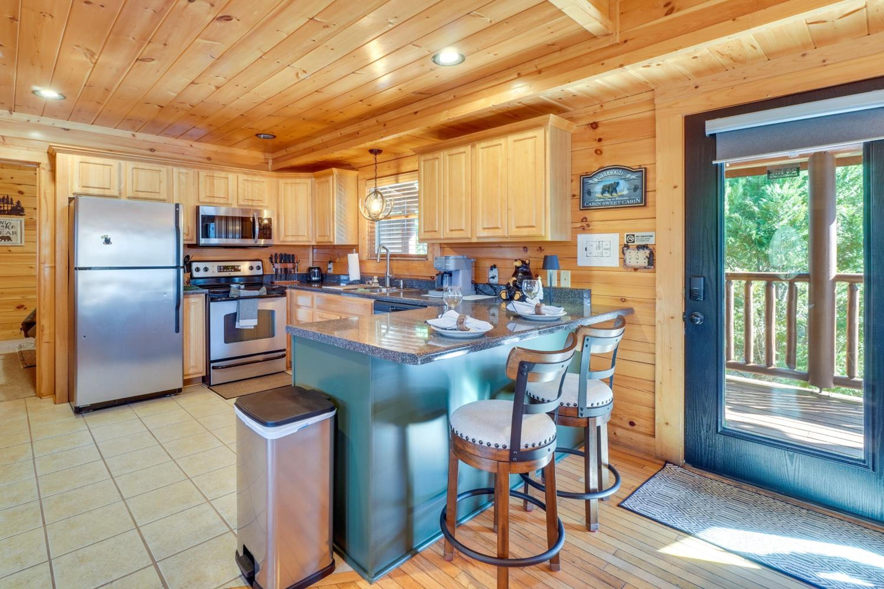 Resort-Style Smokies Cabin with Hot Tub and Game Room