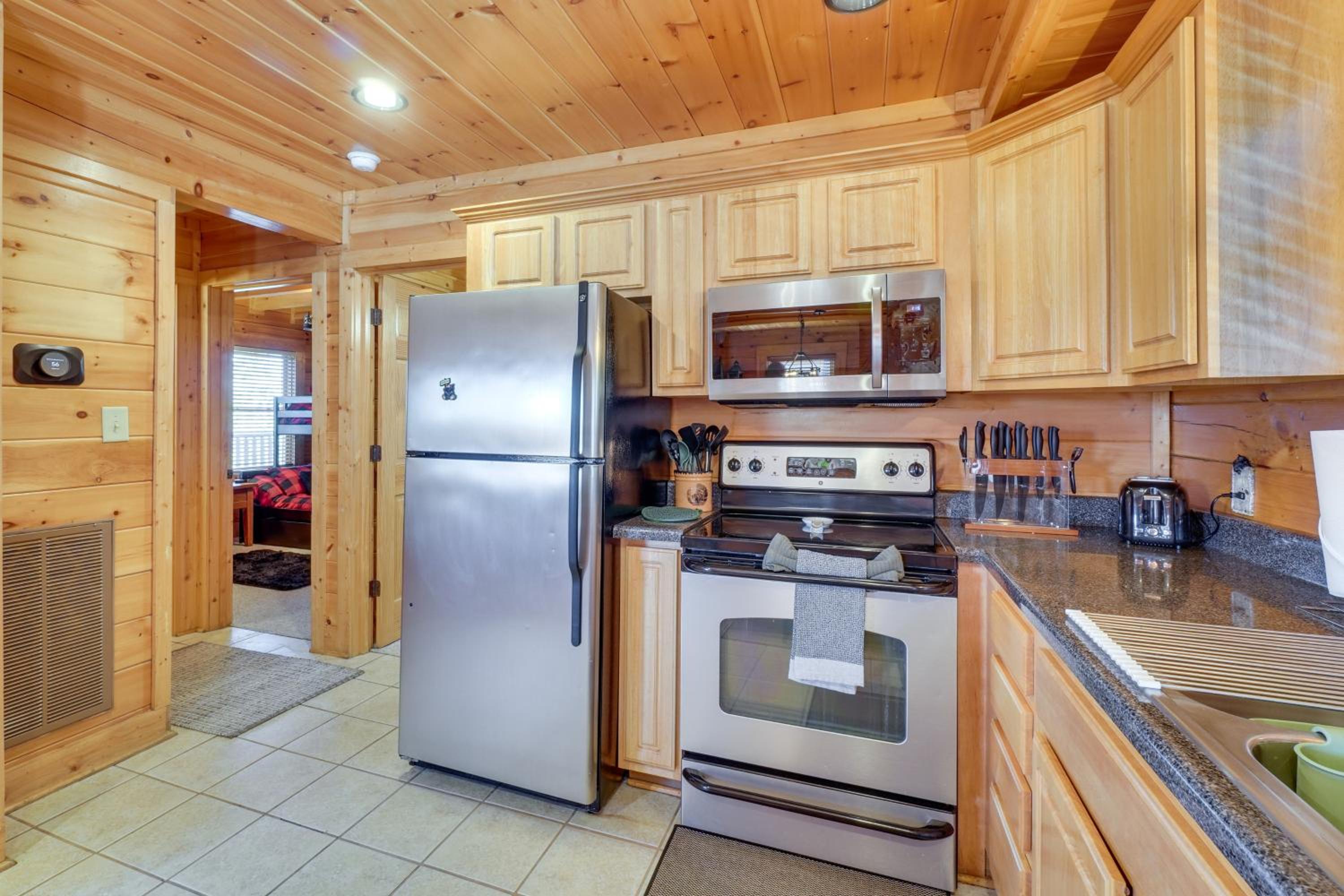 Resort-Style Smokies Cabin with Hot Tub and Game Room