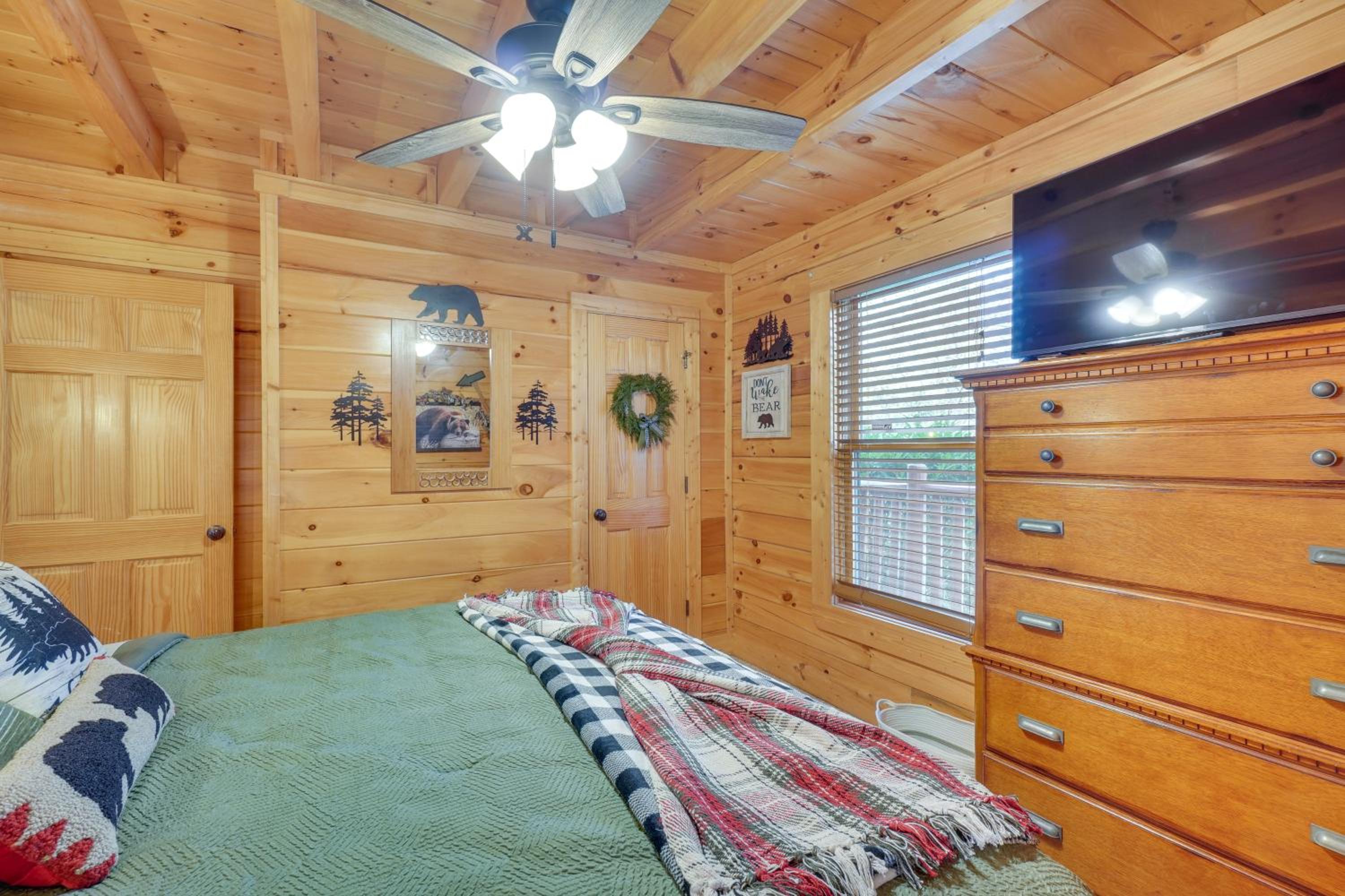 Resort-Style Smokies Cabin with Hot Tub and Game Room