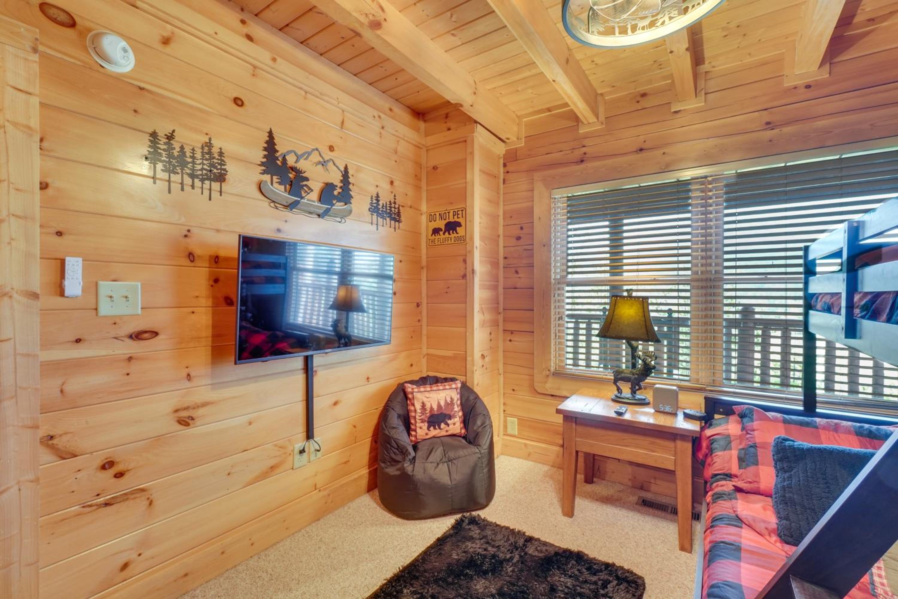 Resort-Style Smokies Cabin with Hot Tub and Game Room