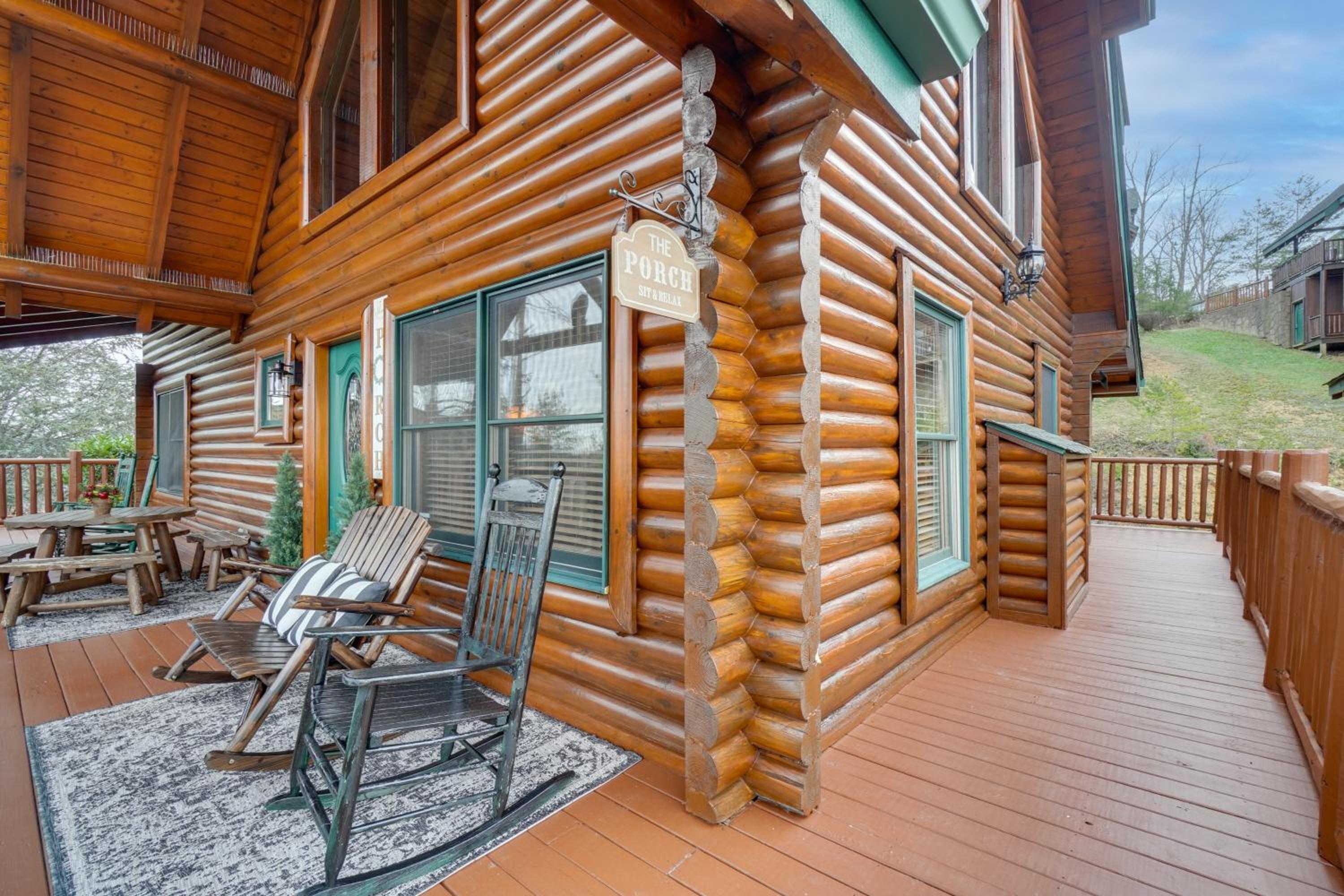 Resort-Style Smokies Cabin with Hot Tub and Game Room