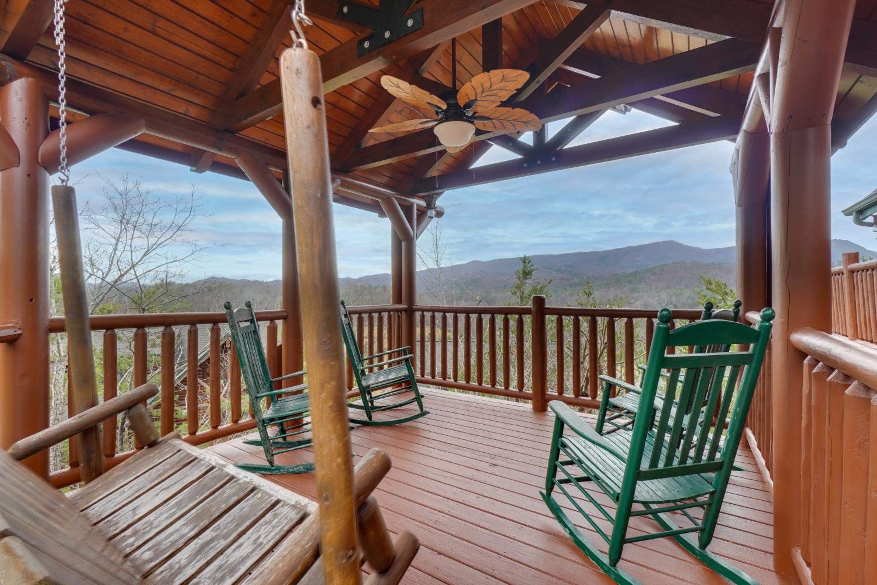 Resort-Style Smokies Cabin with Hot Tub and Game Room