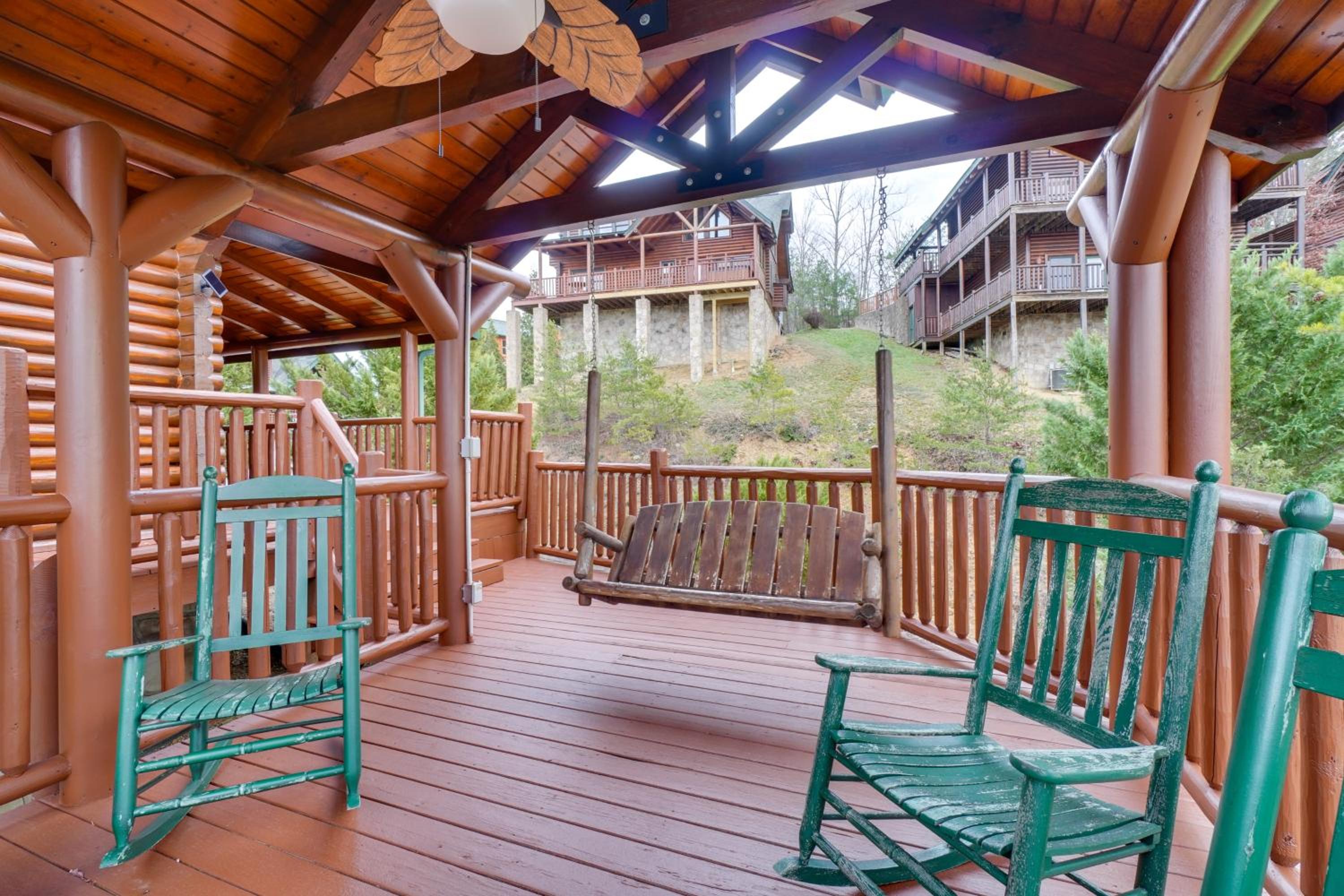 Resort-Style Smokies Cabin with Hot Tub and Game Room