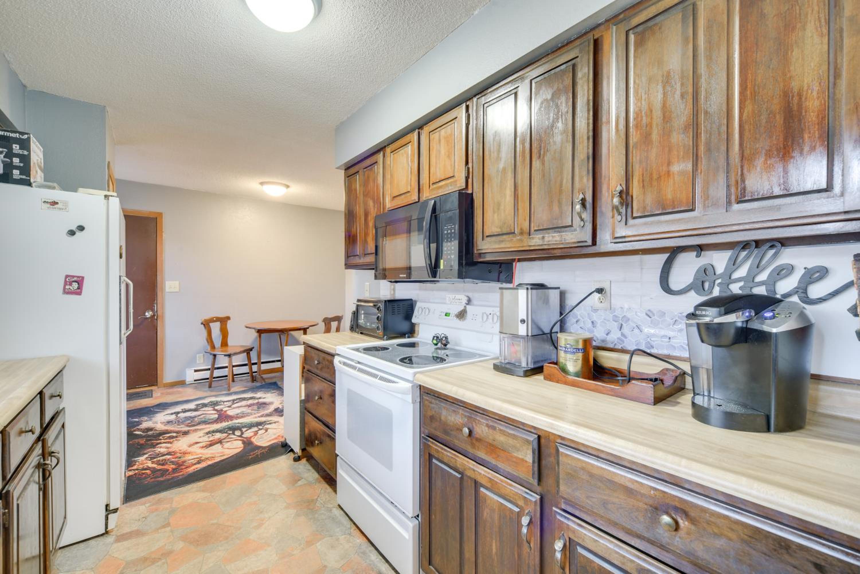 Walk to Crooked Lake Beach and Dtwn! Home with Patio