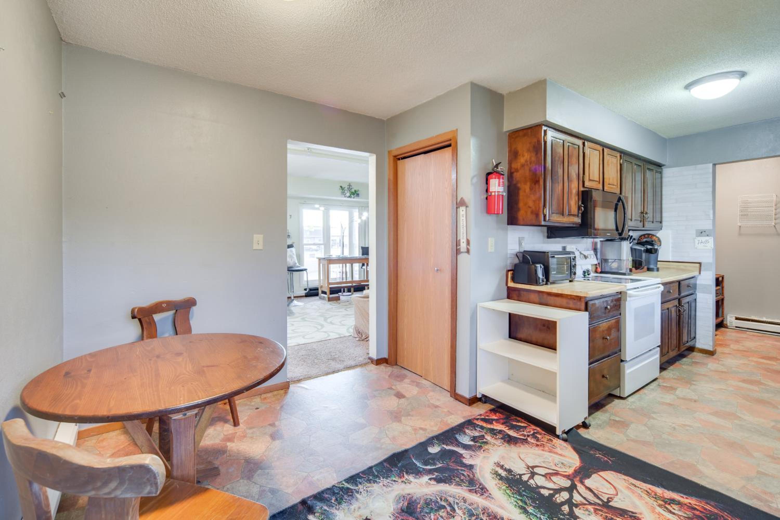 Walk to Crooked Lake Beach and Dtwn! Home with Patio