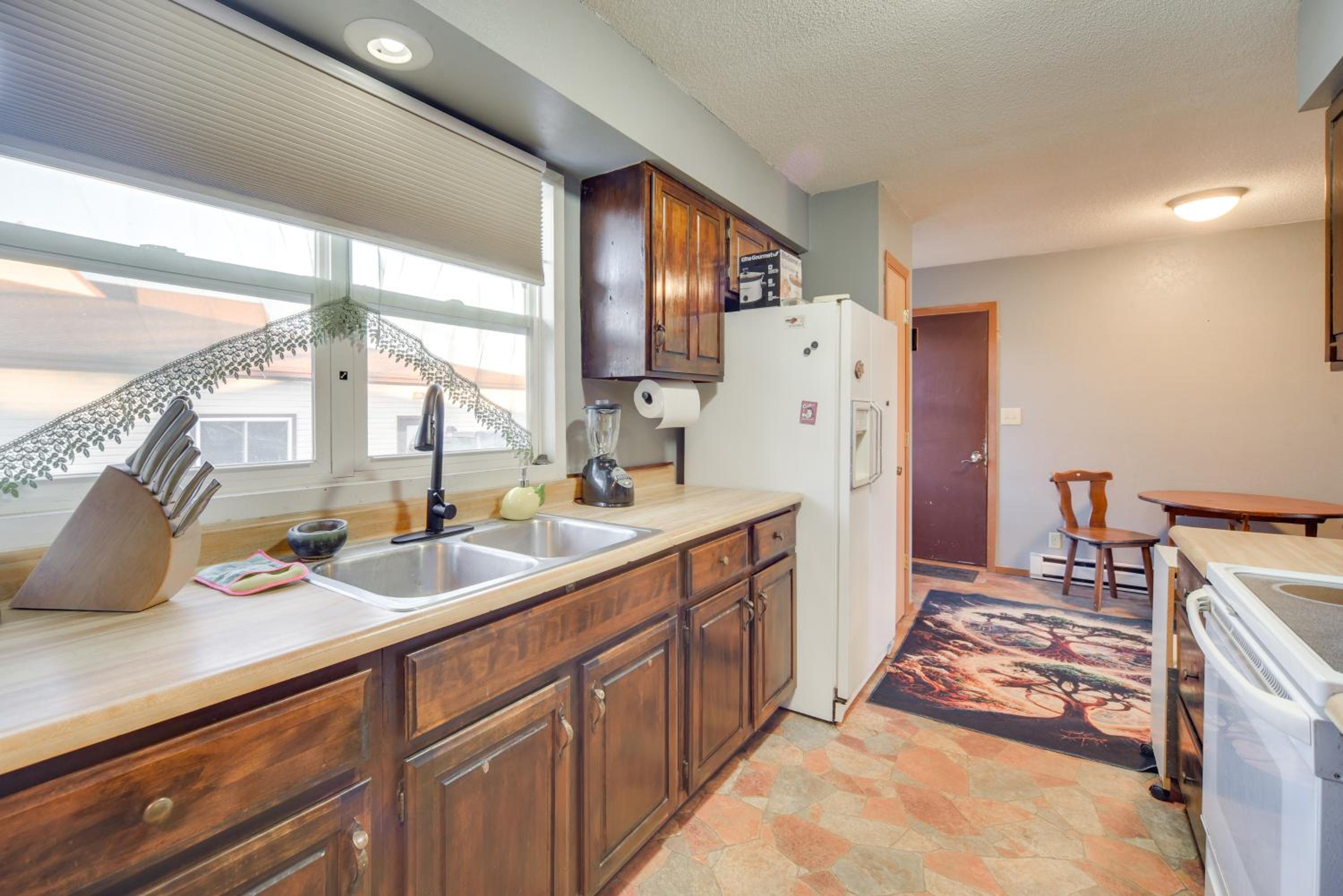 Walk to Crooked Lake Beach and Dtwn! Home with Patio