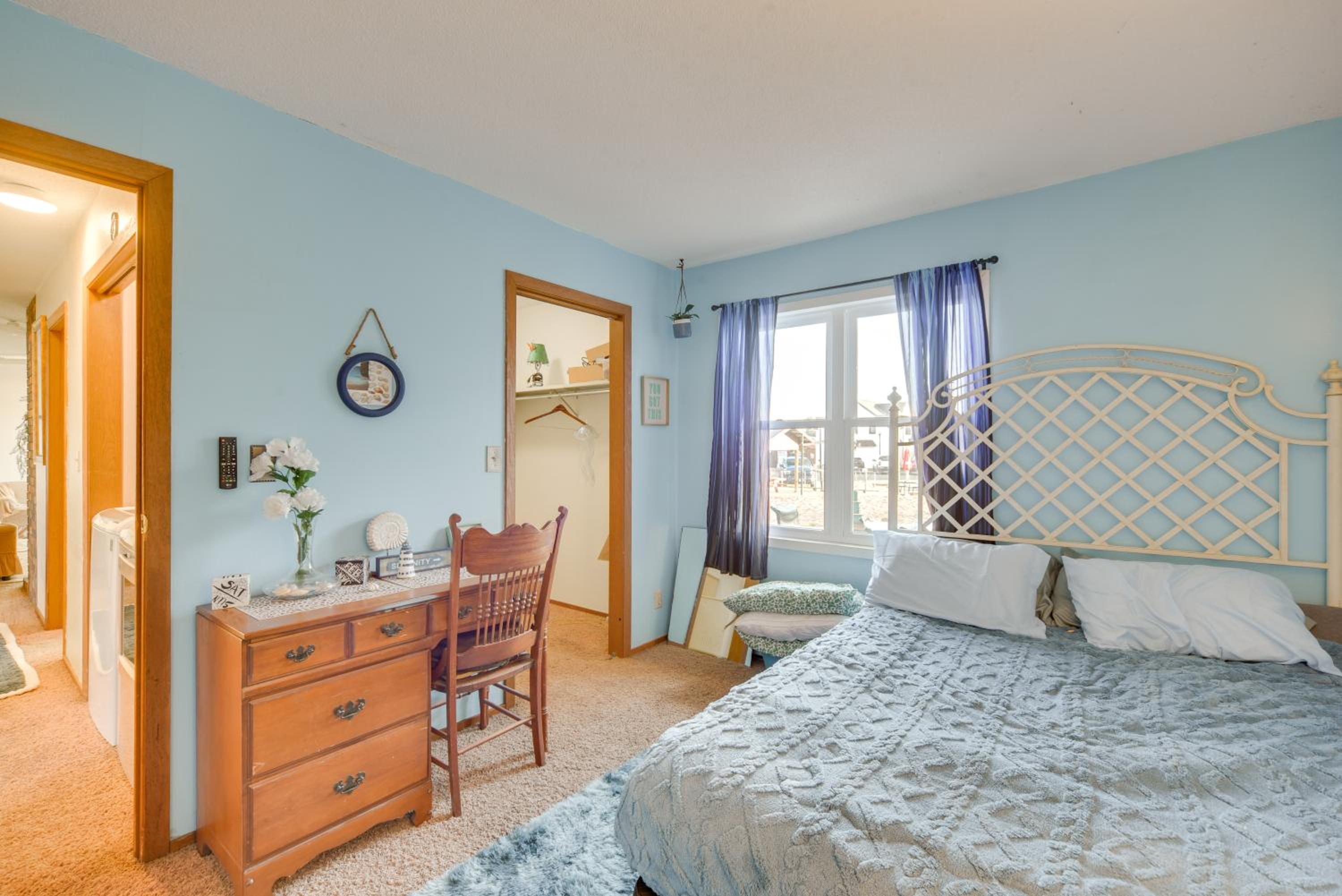 Walk to Crooked Lake Beach and Dtwn! Home with Patio
