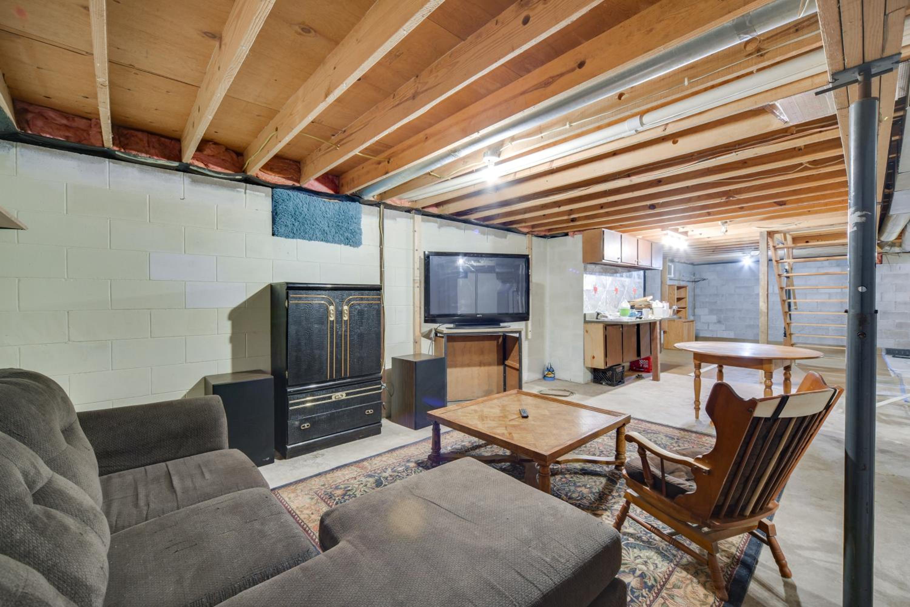 Walk to Crooked Lake Beach and Dtwn! Home with Patio