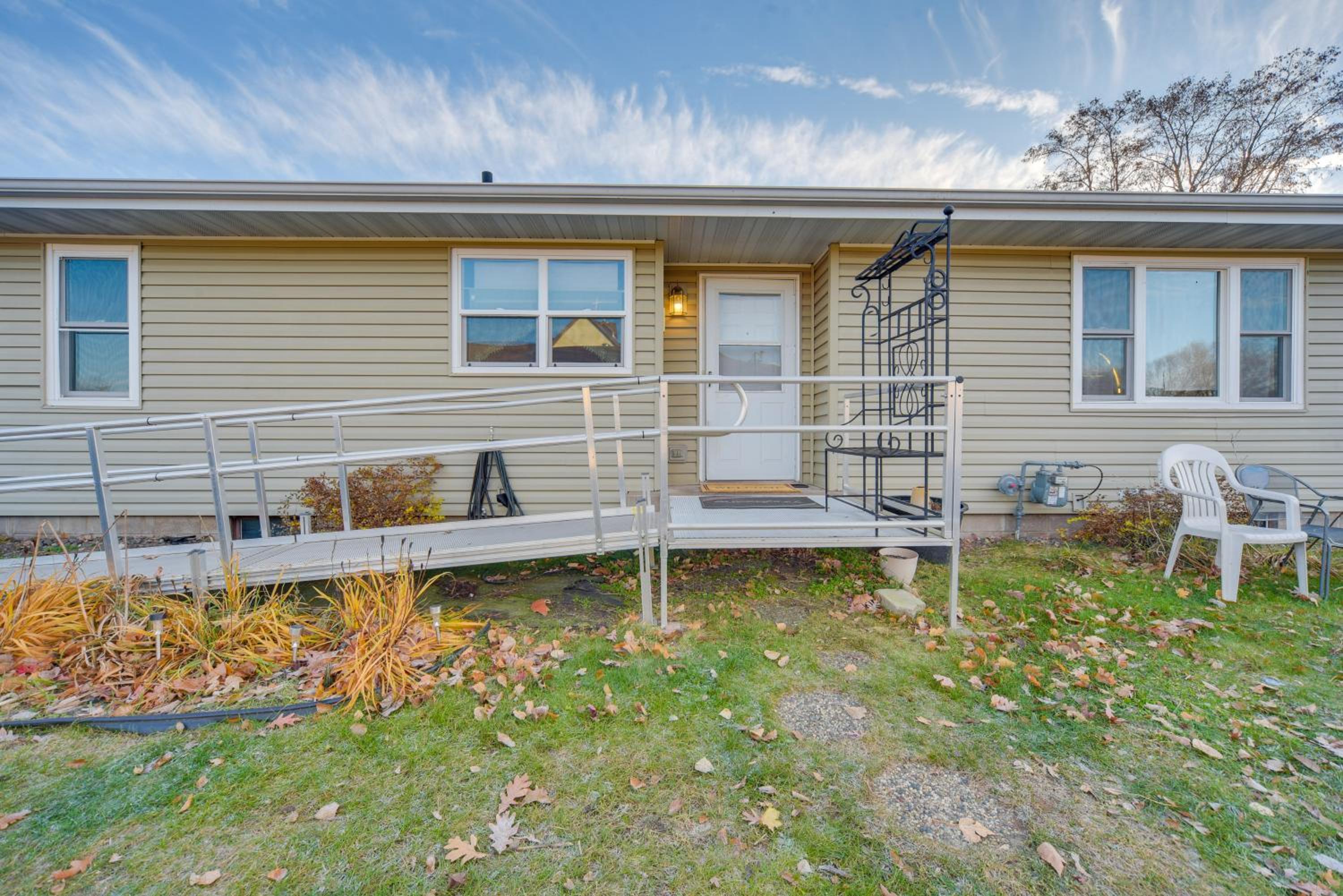 Walk to Crooked Lake Beach and Dtwn! Home with Patio