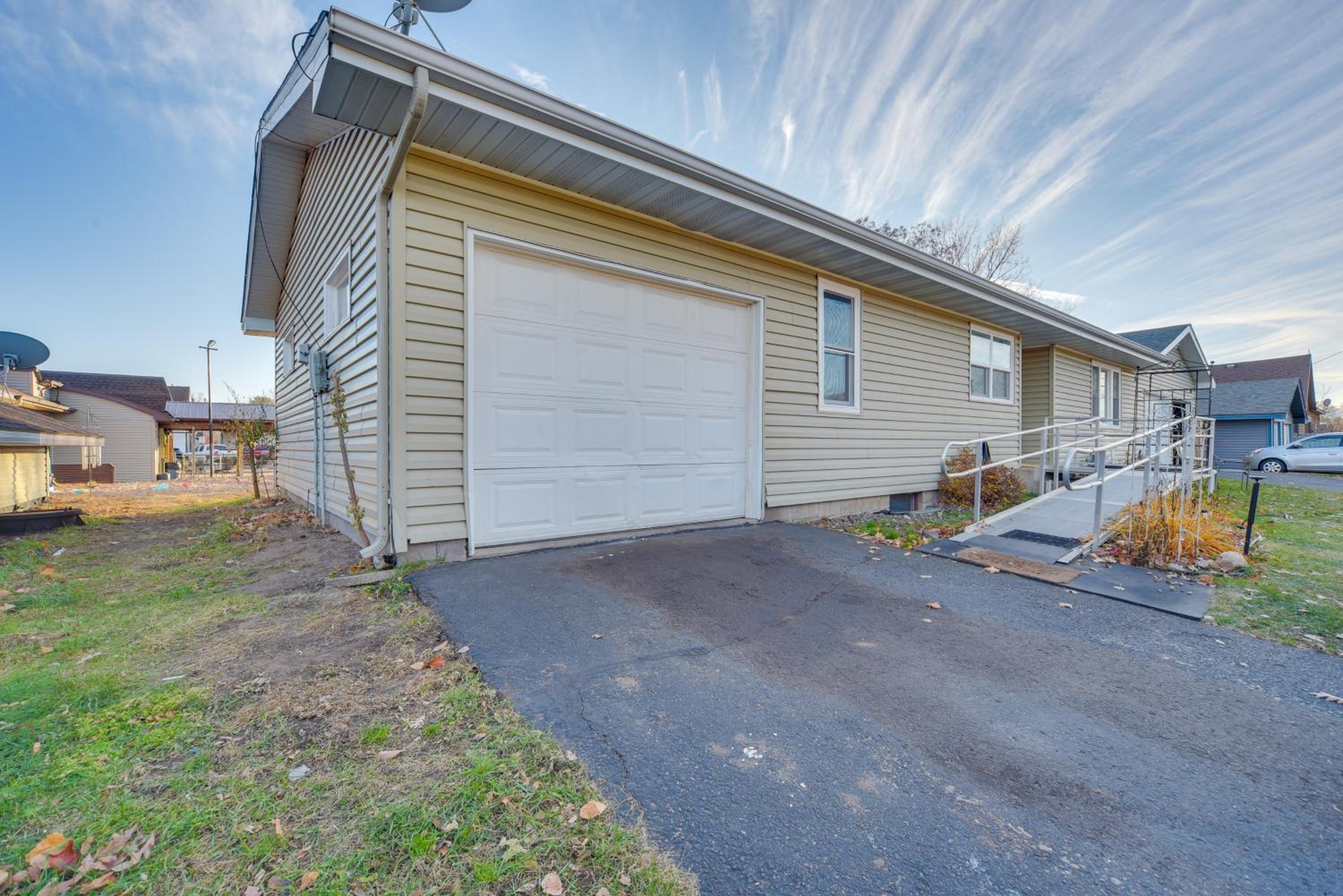 Walk to Crooked Lake Beach and Dtwn! Home with Patio