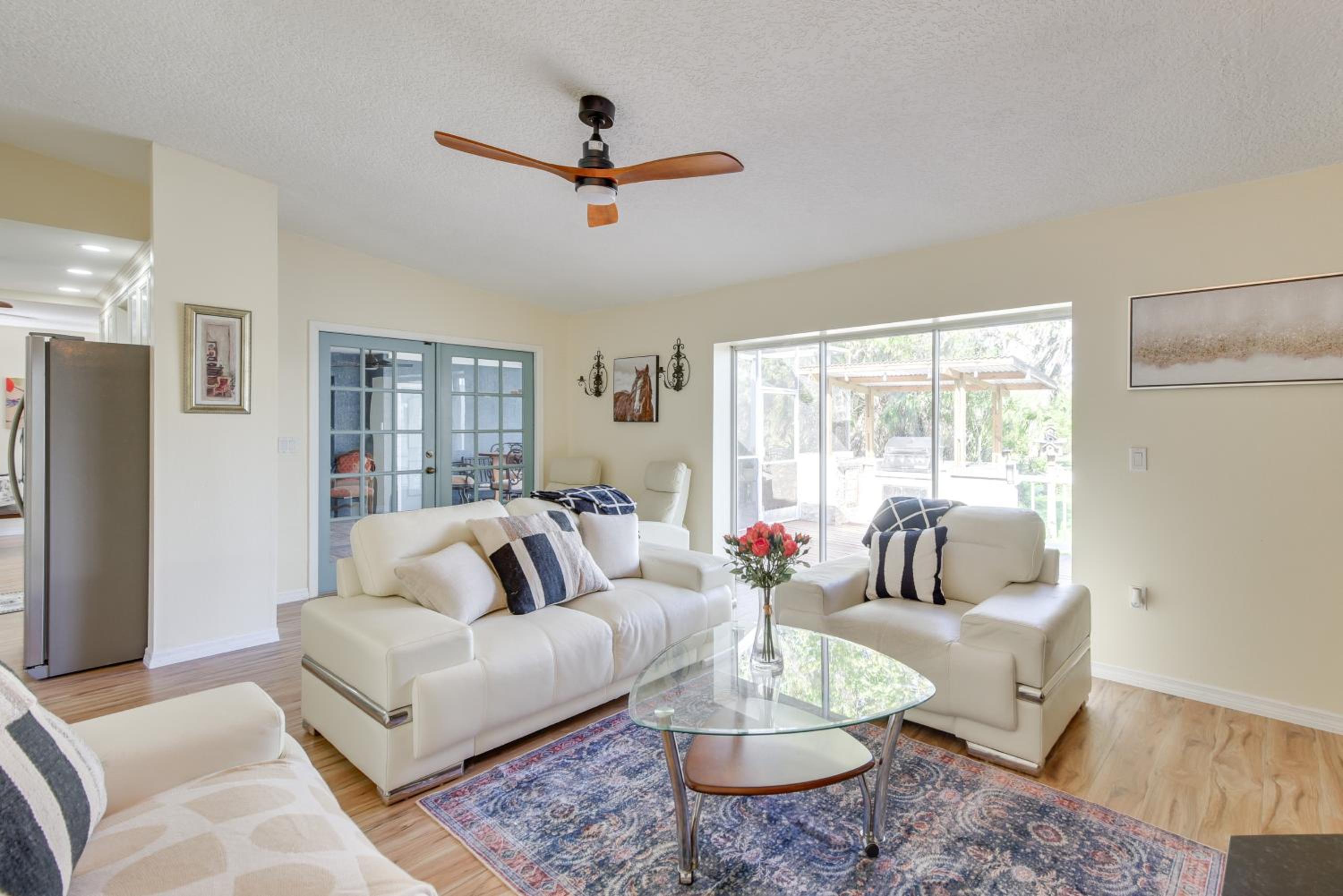 Outdoor Kitchen and Gaming Garage Bradenton Retreat