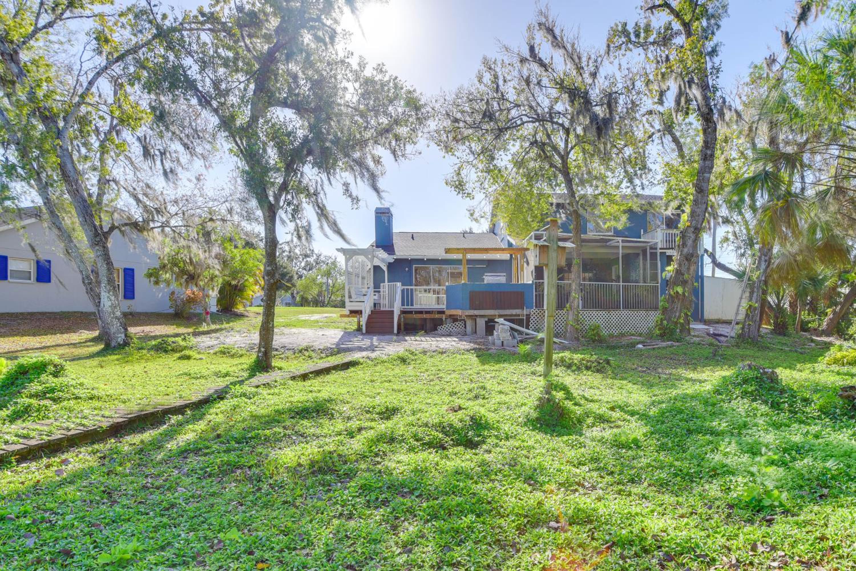 Outdoor Kitchen and Gaming Garage Bradenton Retreat
