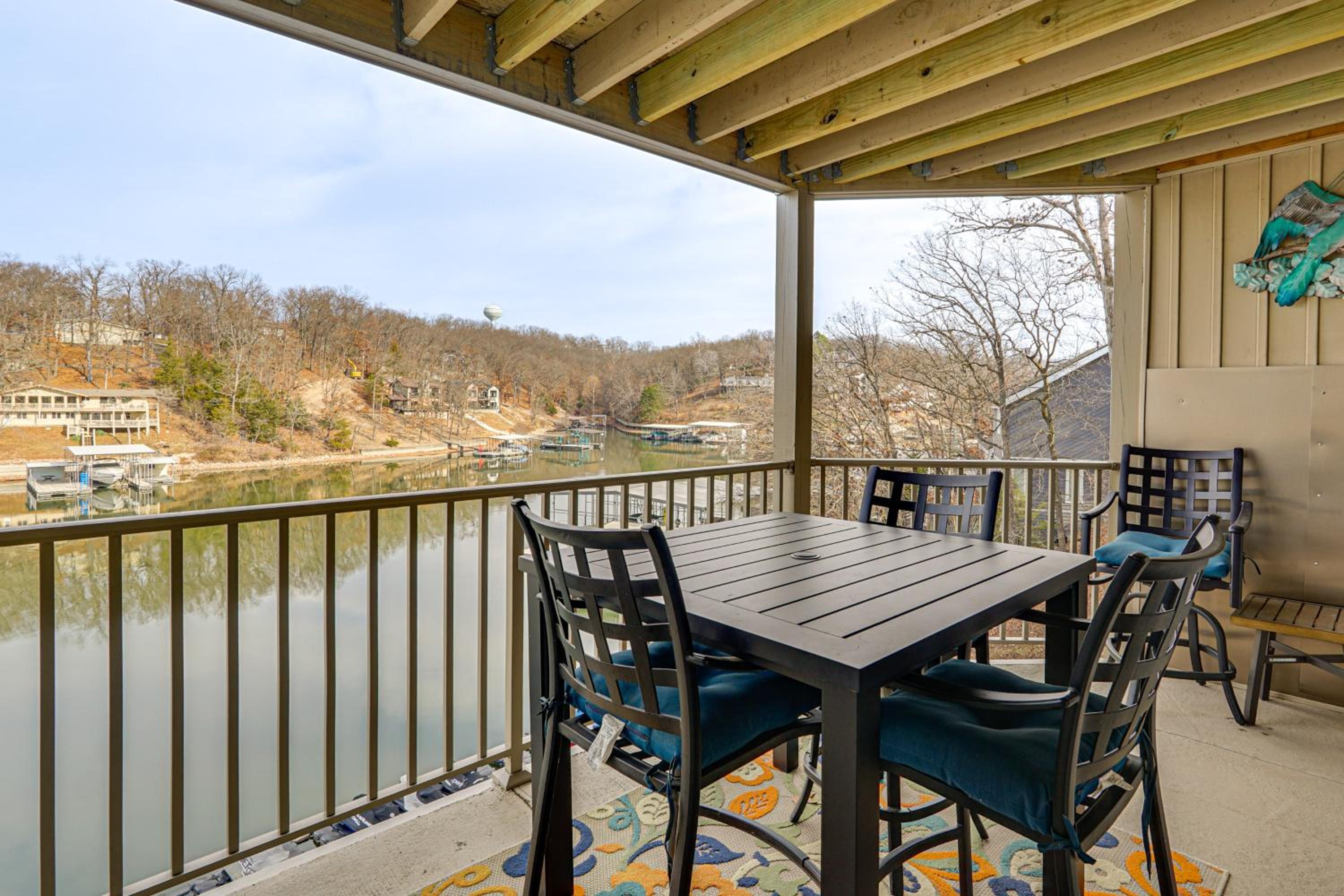 Community Perks! Lakefront Unit in Osage Beach