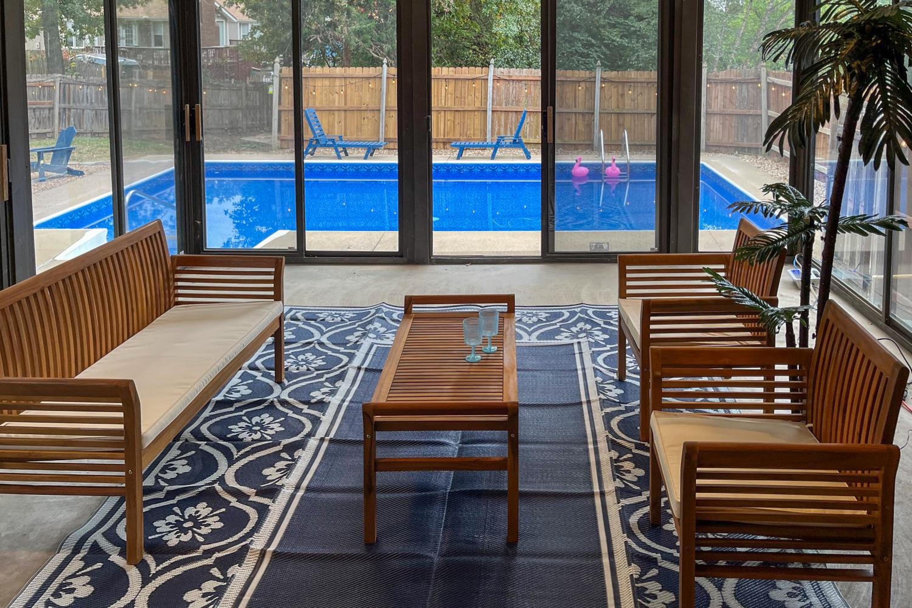 3,000-Sq-Ft Group Getaway with Pool Near Kansas City