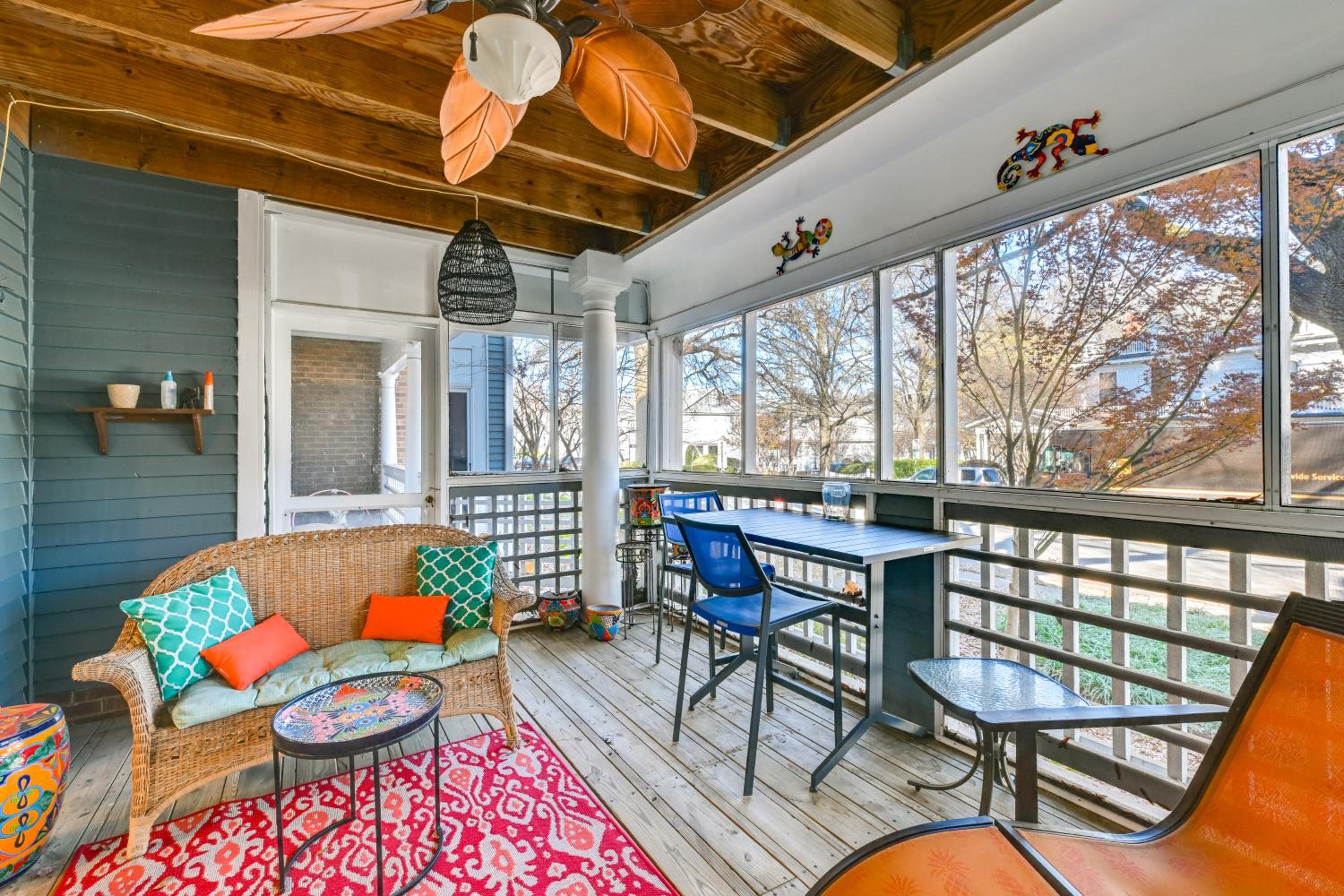 1 Mi to BOA Stadium! Walkable Condo with Porch