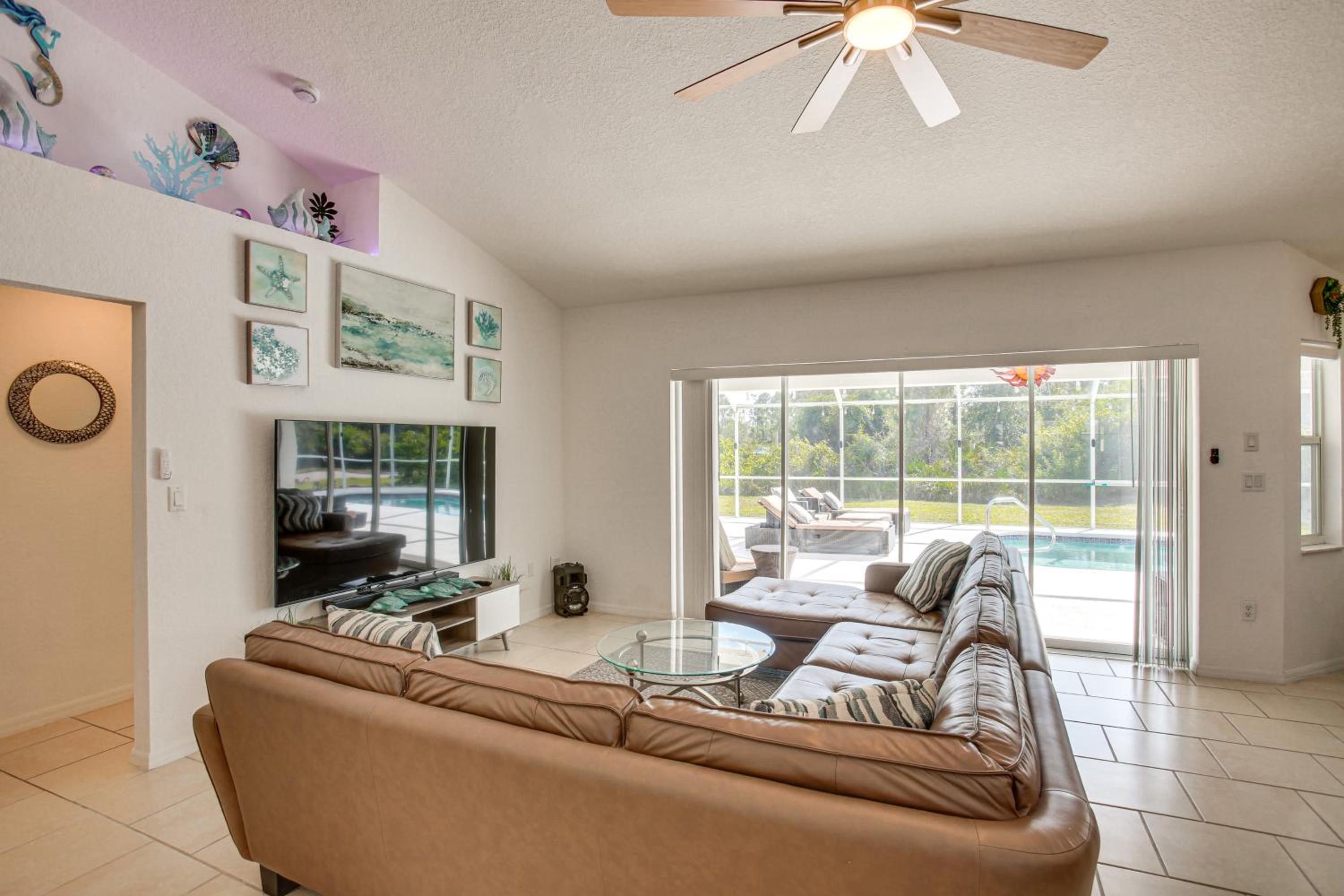 Heated Saltwater Pool! Family Port Charlotte Home