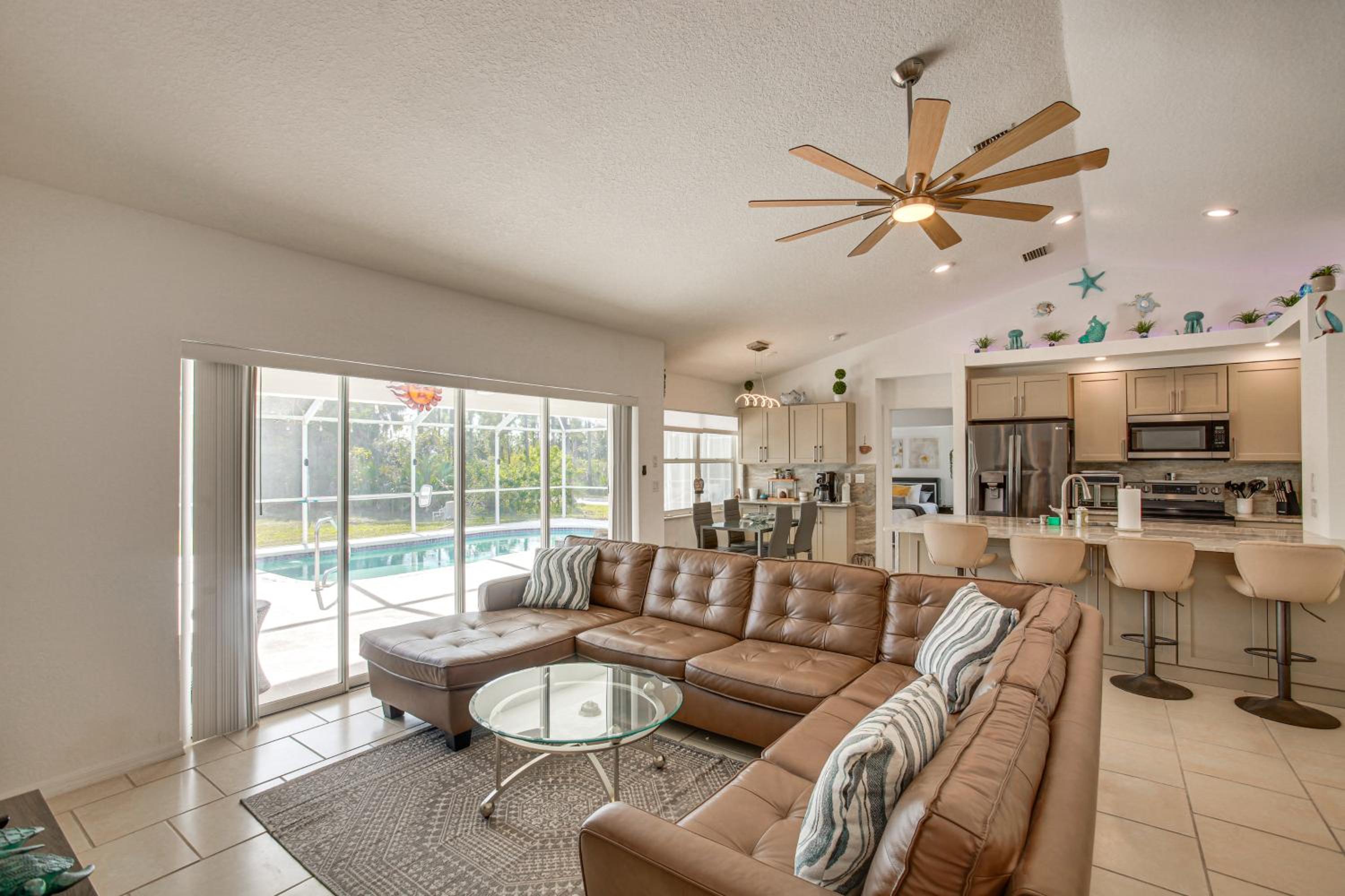 Heated Saltwater Pool! Family Port Charlotte Home