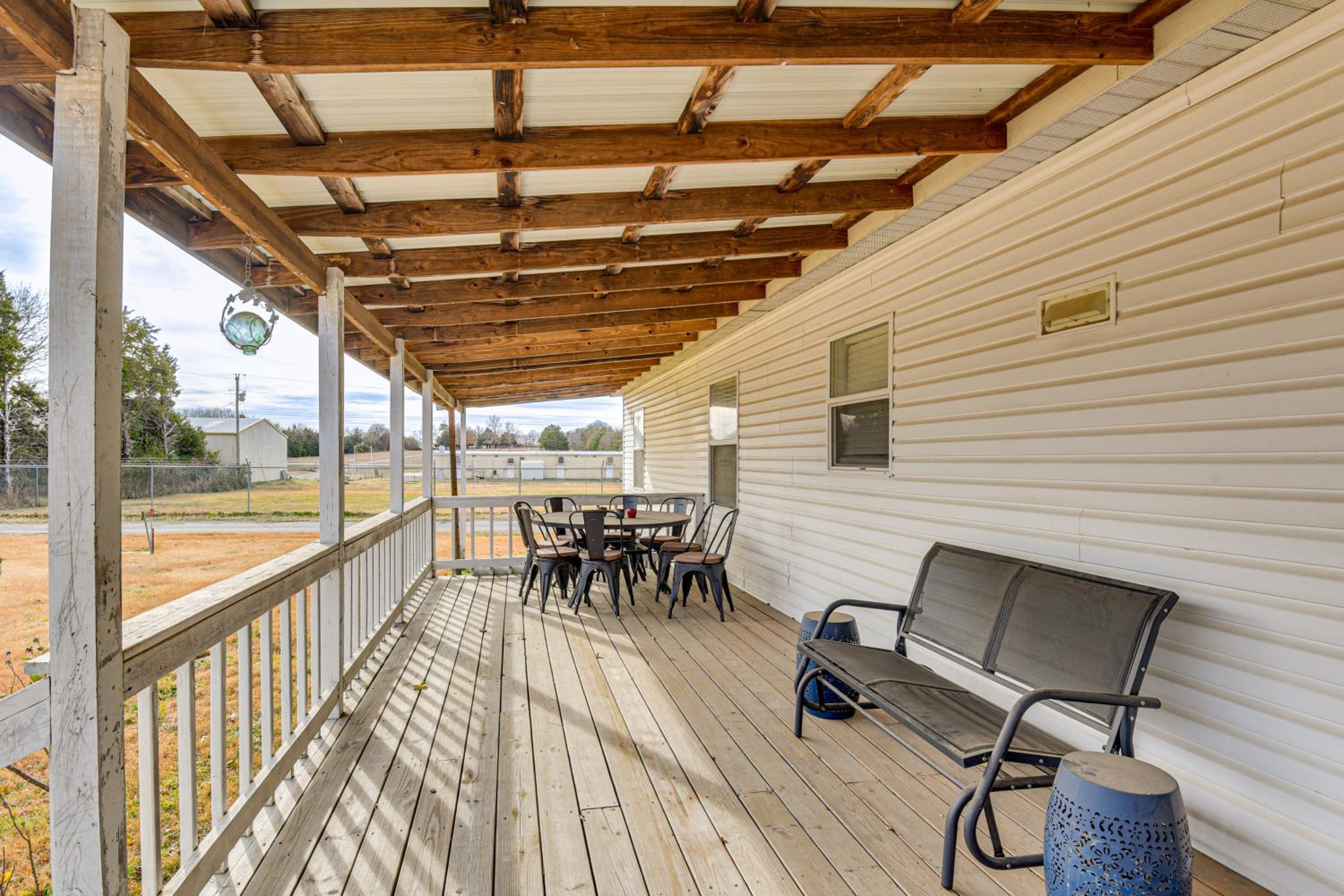 Steps to Lake Eufaula Family Home with Deck and Yard