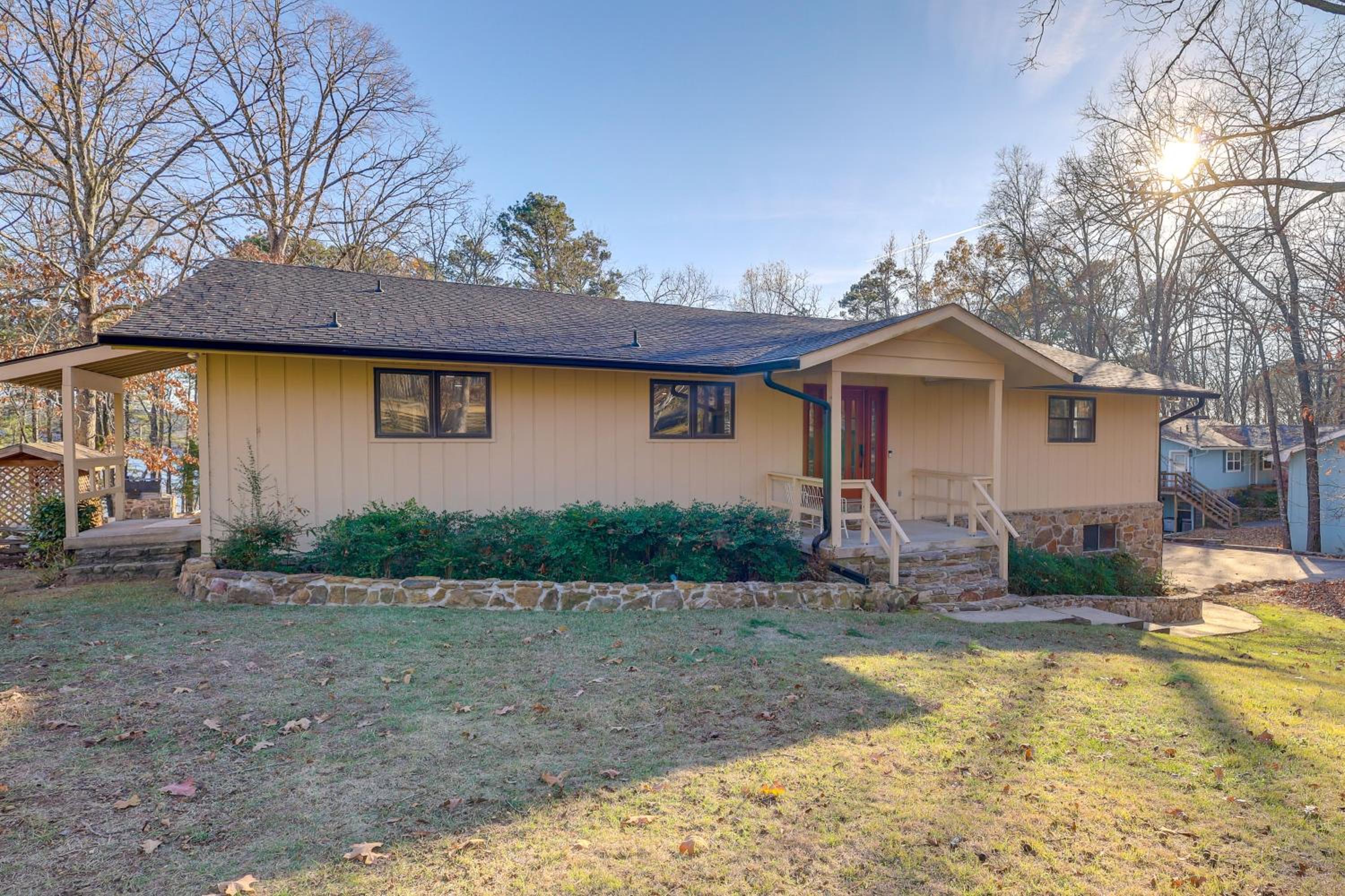 Waterfront Home on Greers Ferry Lake with Game Room