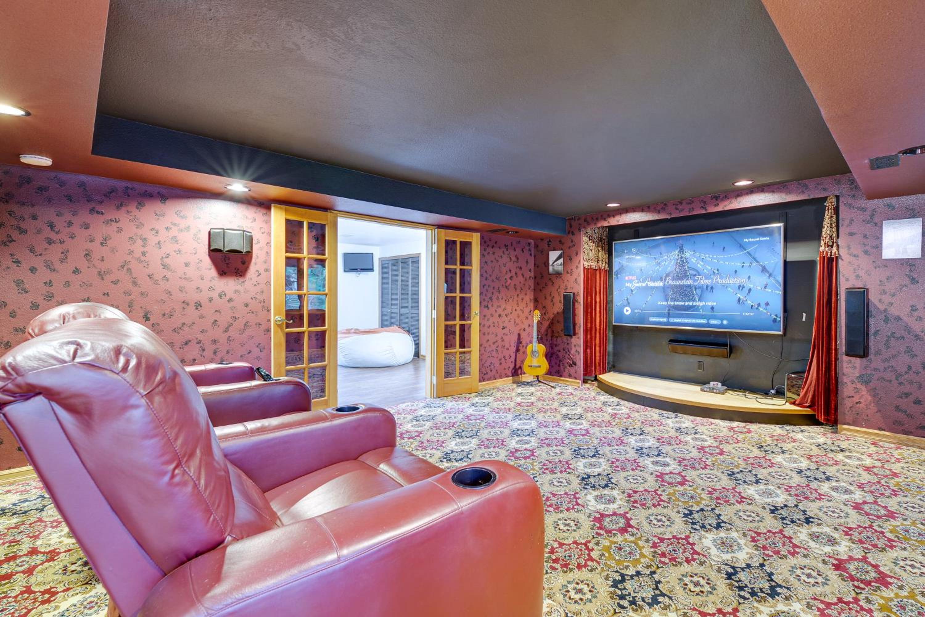 Lake-View Woodinville Retreat with Hot Tub and Theater