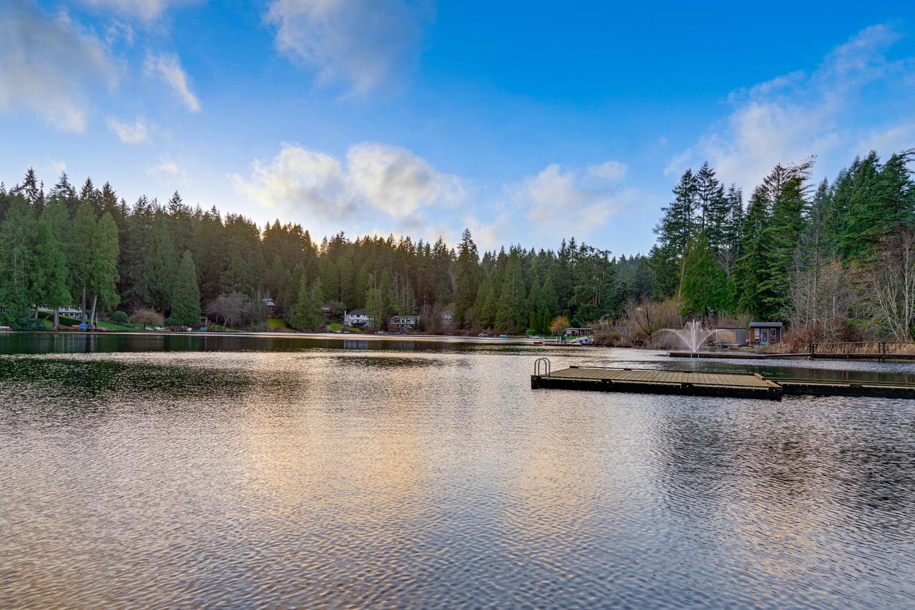 Lake-View Woodinville Retreat with Hot Tub and Theater