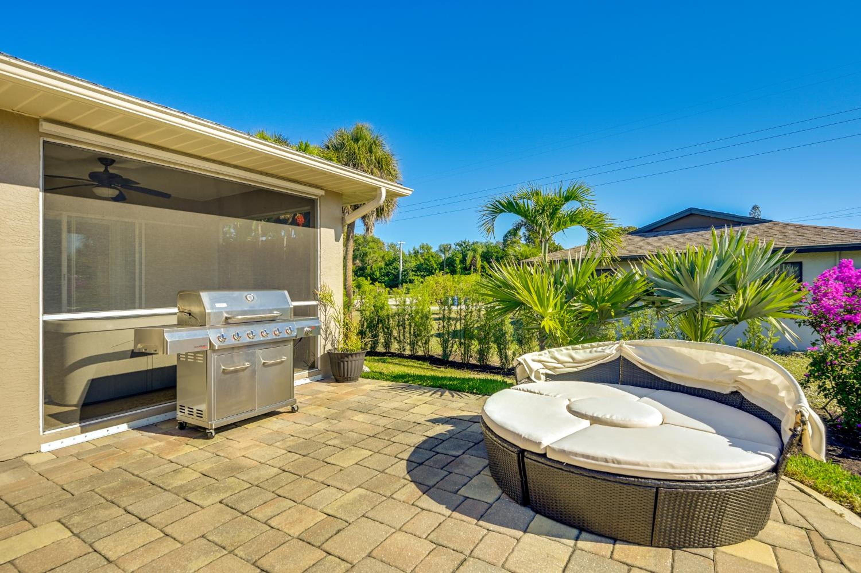 Private Hot Tub and Yard Bright Bonita Springs Home