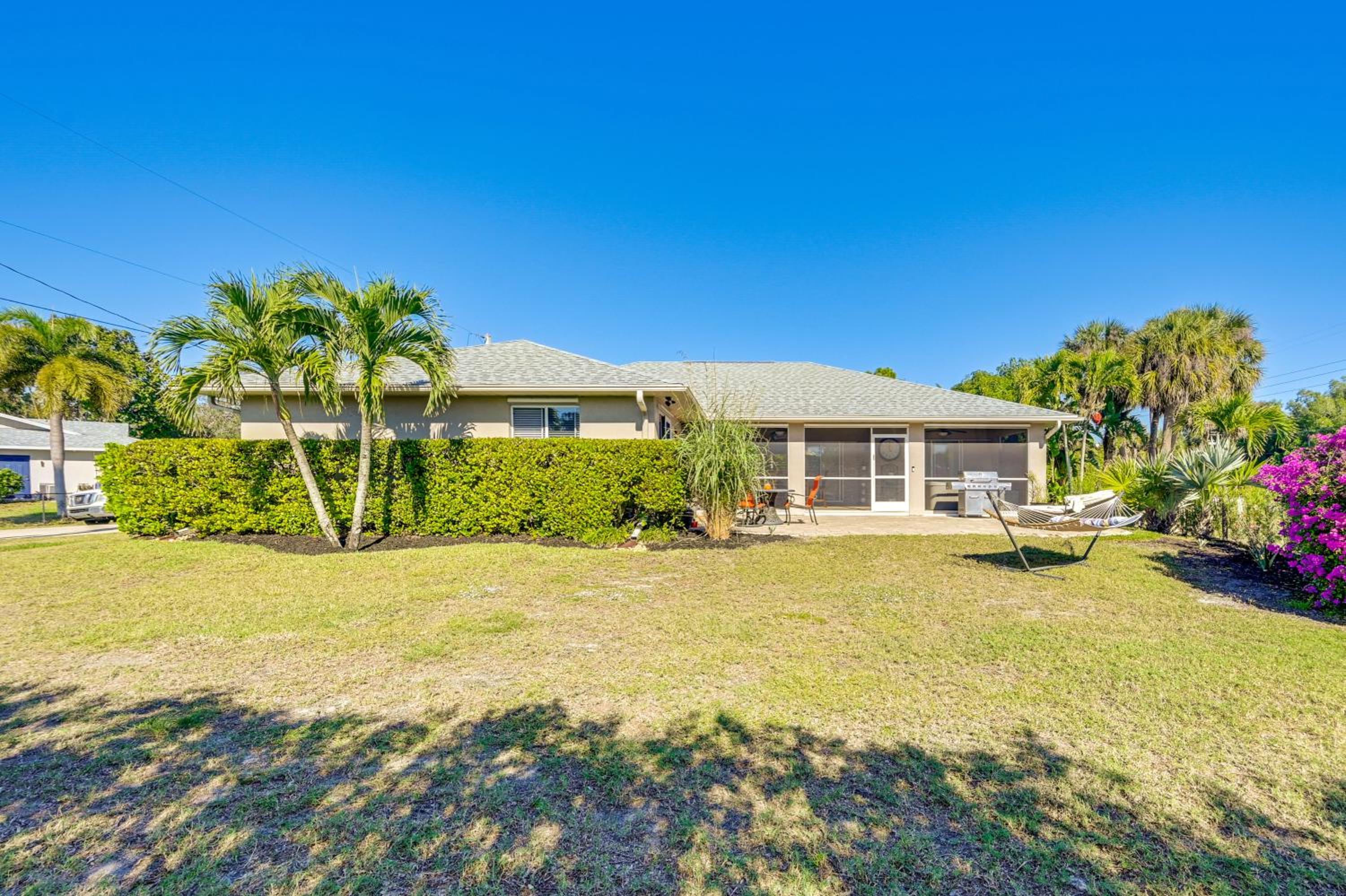 Private Hot Tub and Yard Bright Bonita Springs Home