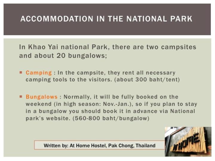 At Home Hostel, Pak Chong