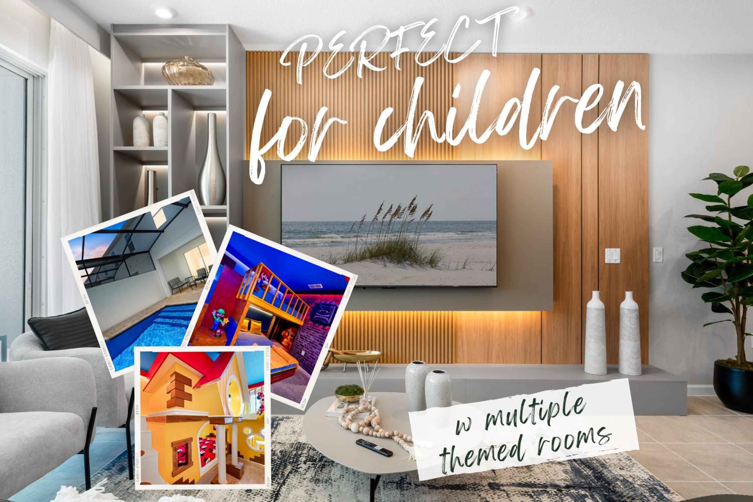 Perfect for children! With Epic Themed Bedrooms