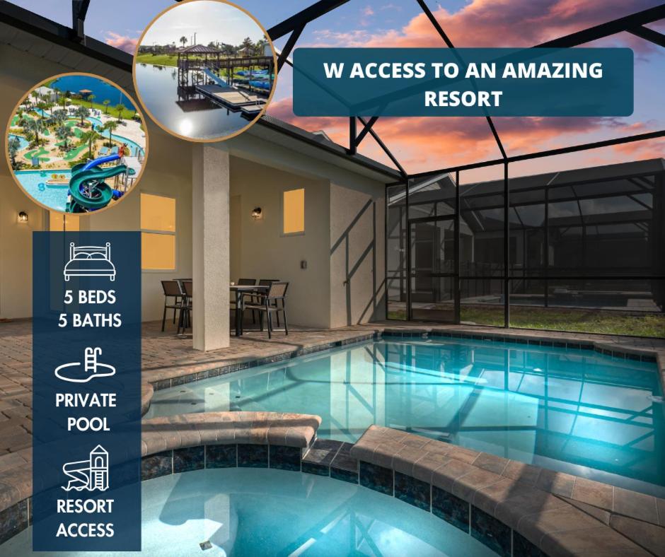 5BR/5BA Home & Storey Lake Water Park Amenities