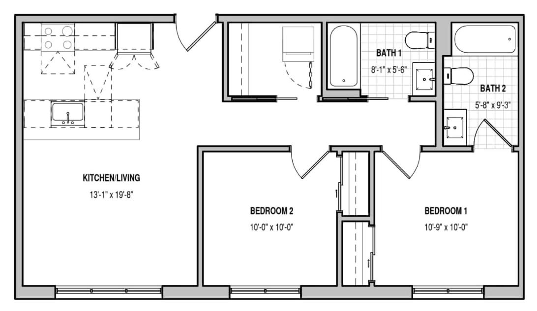 Steps from the Lake Edgewater Modern 2BD 2BA