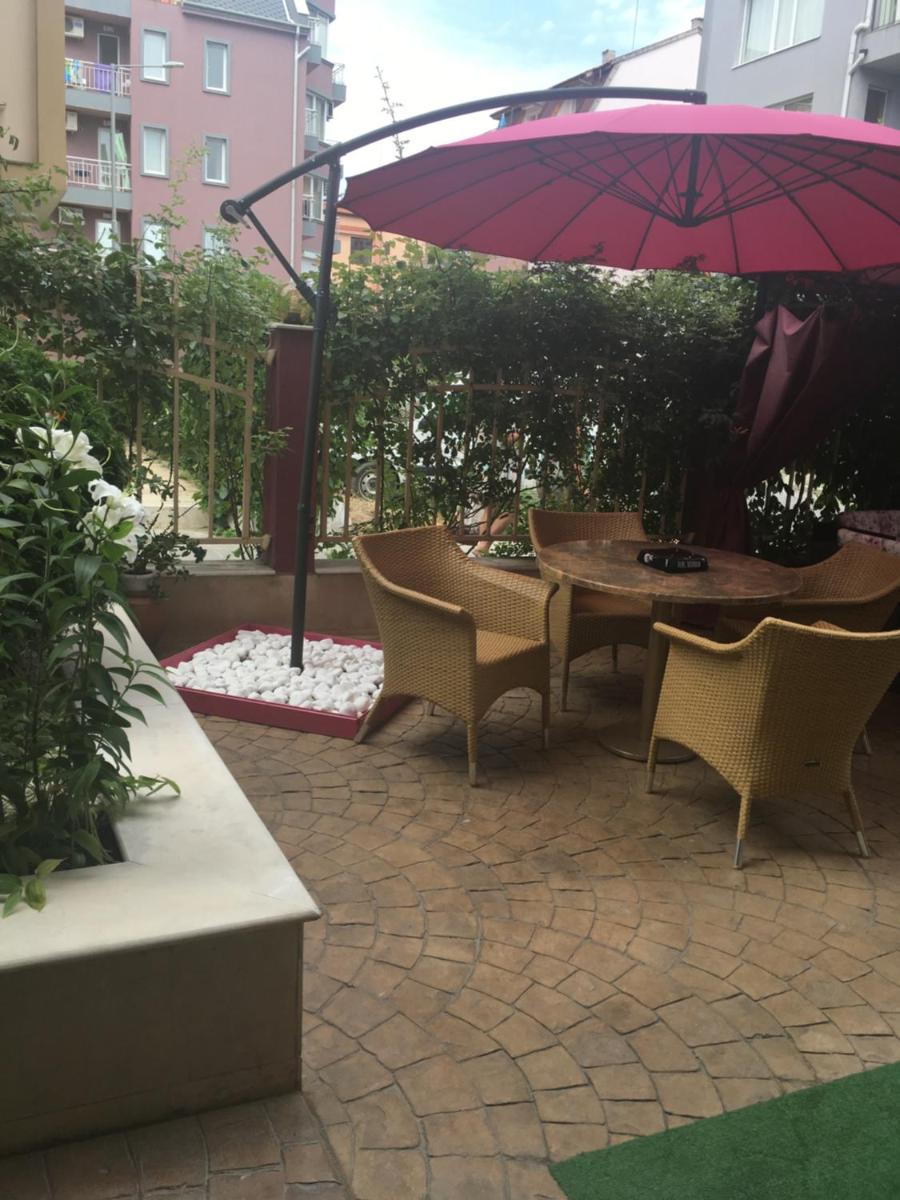 outdoor BBQ area