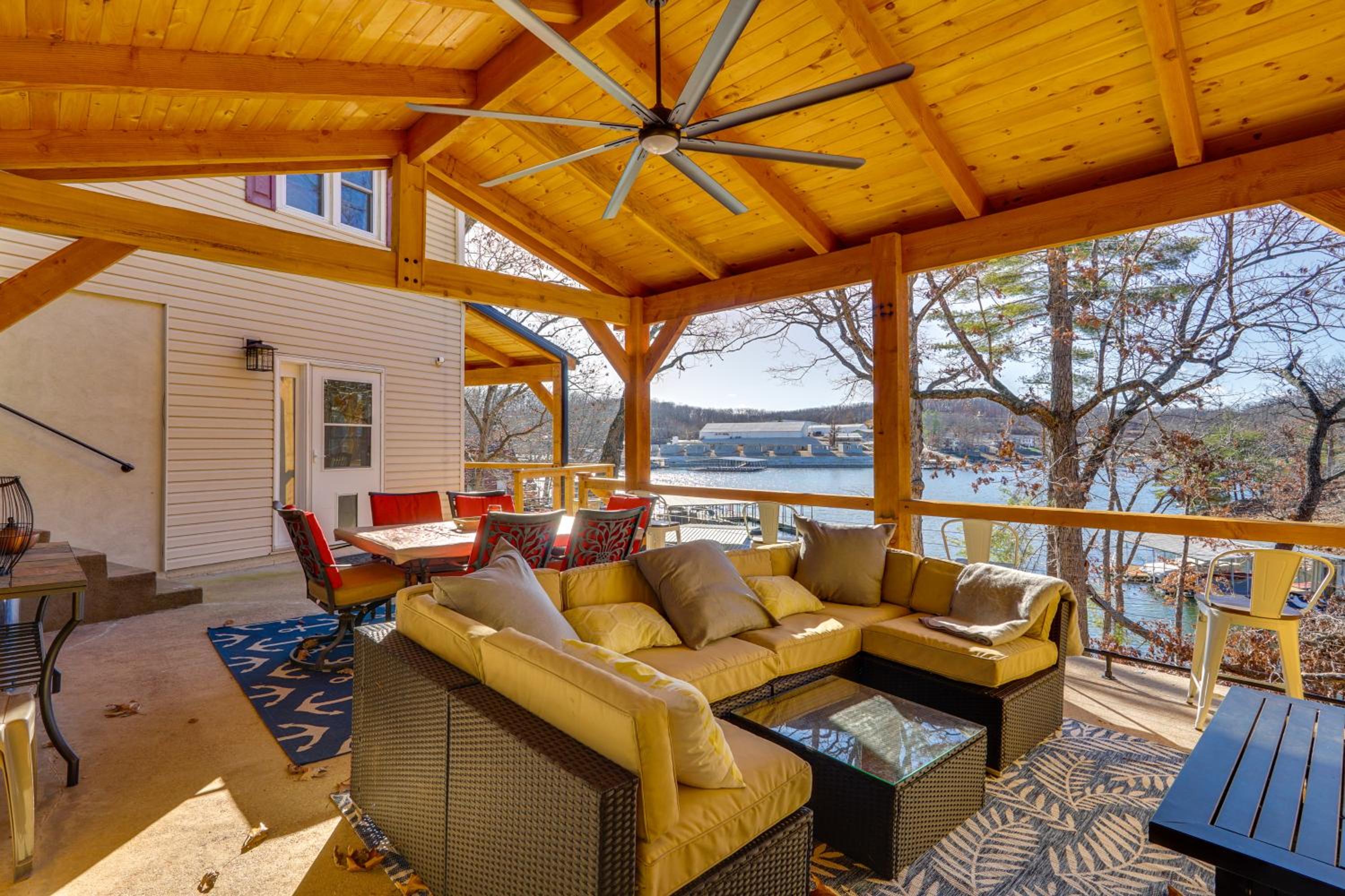 Family Home with Private Dock on Lake of the Ozarks!