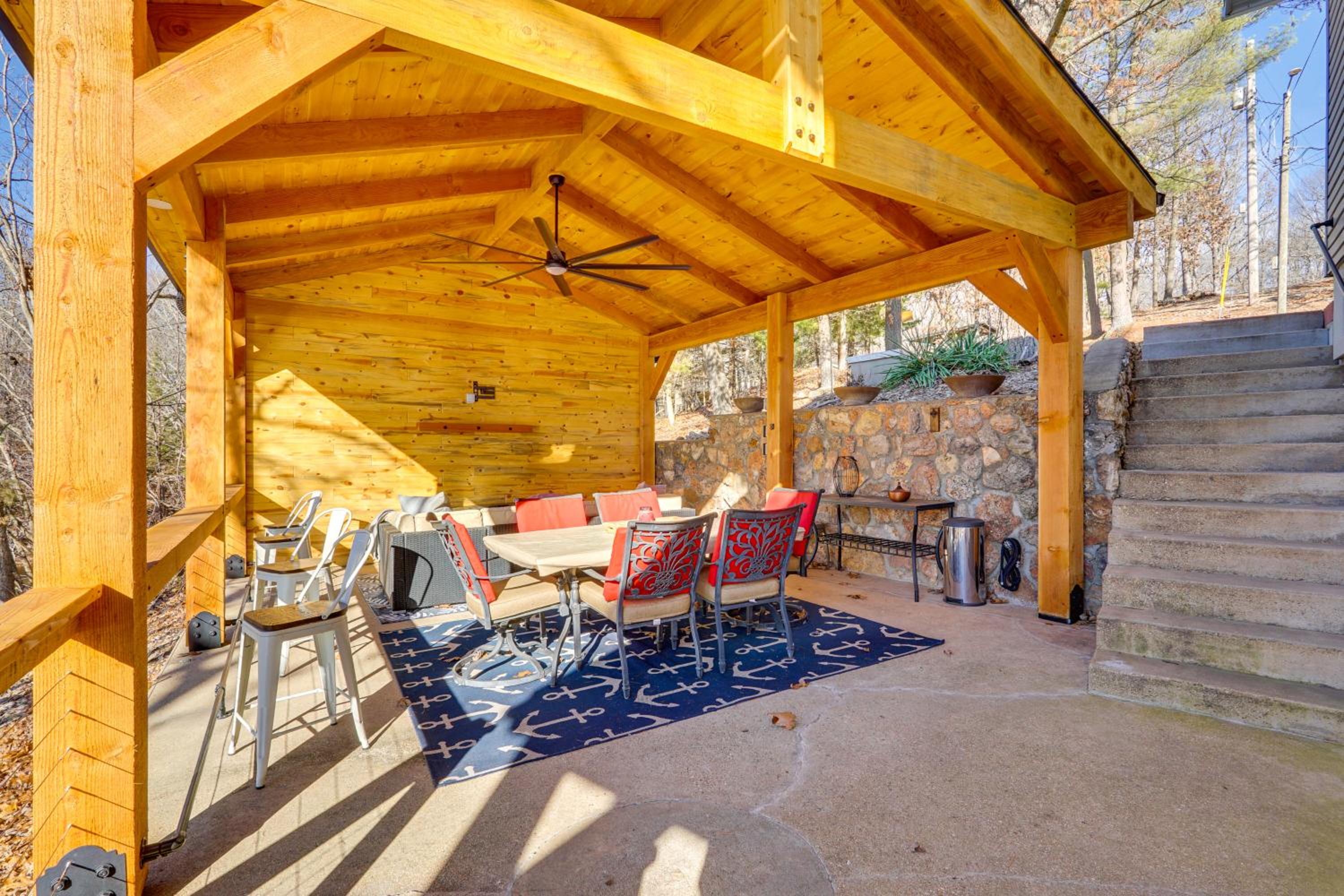 Family Home with Private Dock on Lake of the Ozarks!