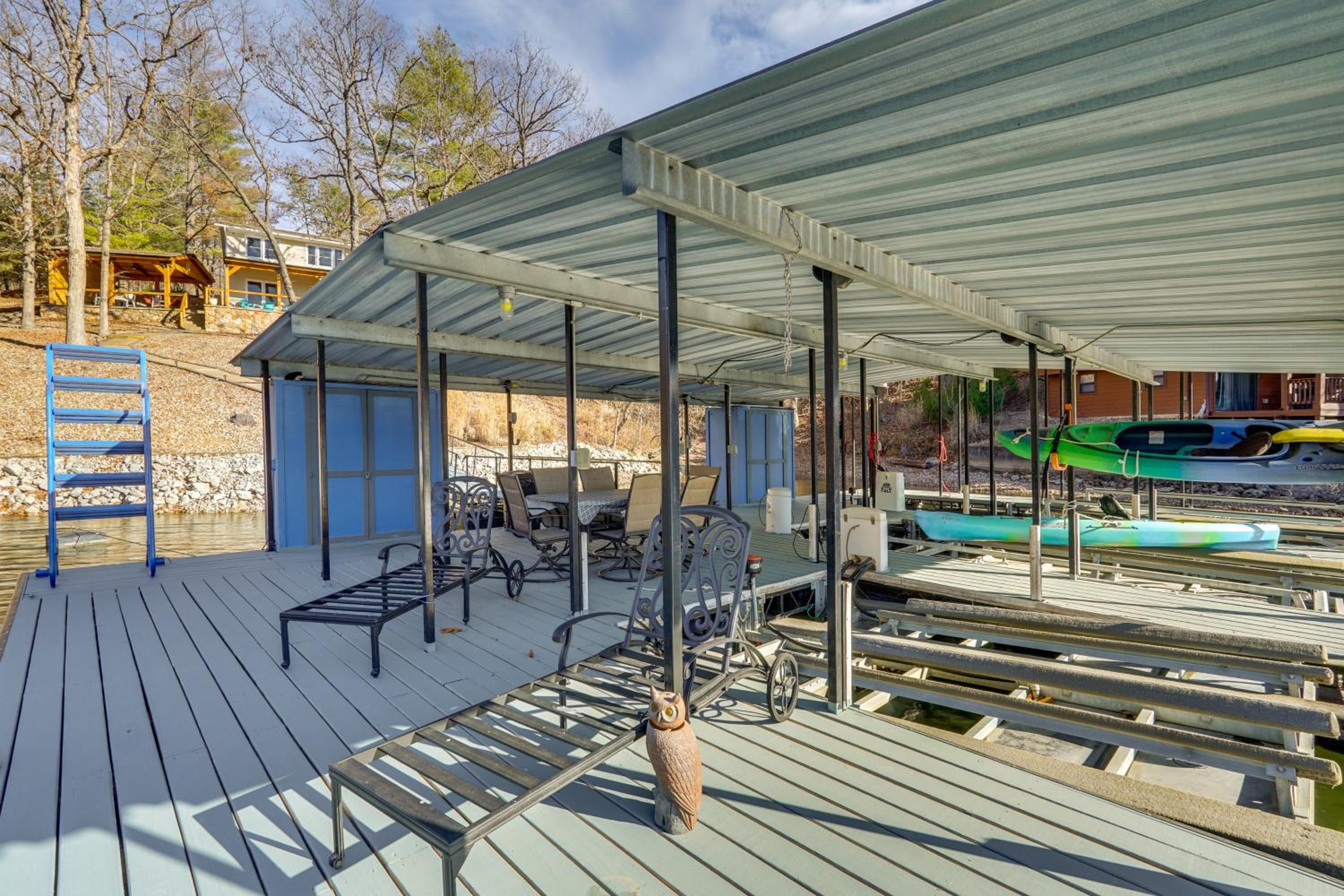 Family Home with Private Dock on Lake of the Ozarks!