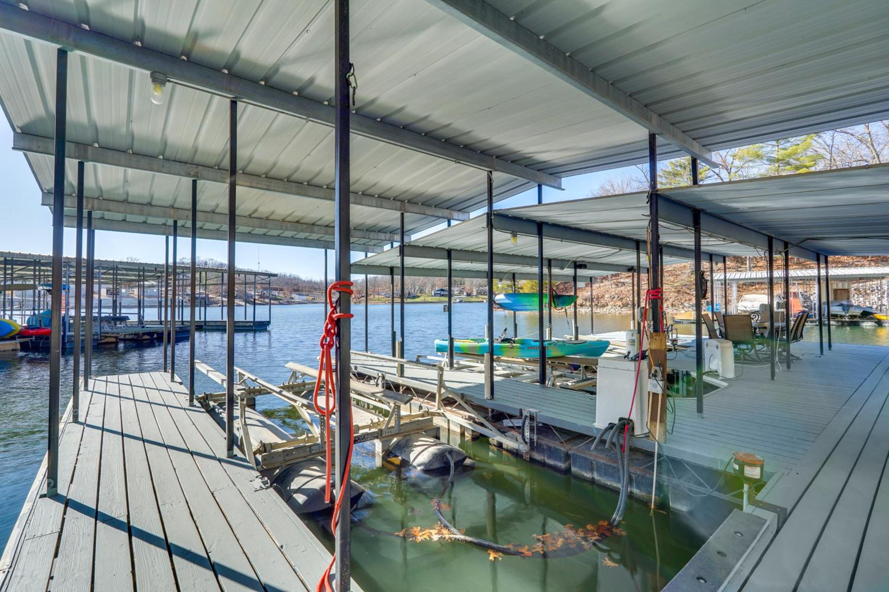 Family Home with Private Dock on Lake of the Ozarks!