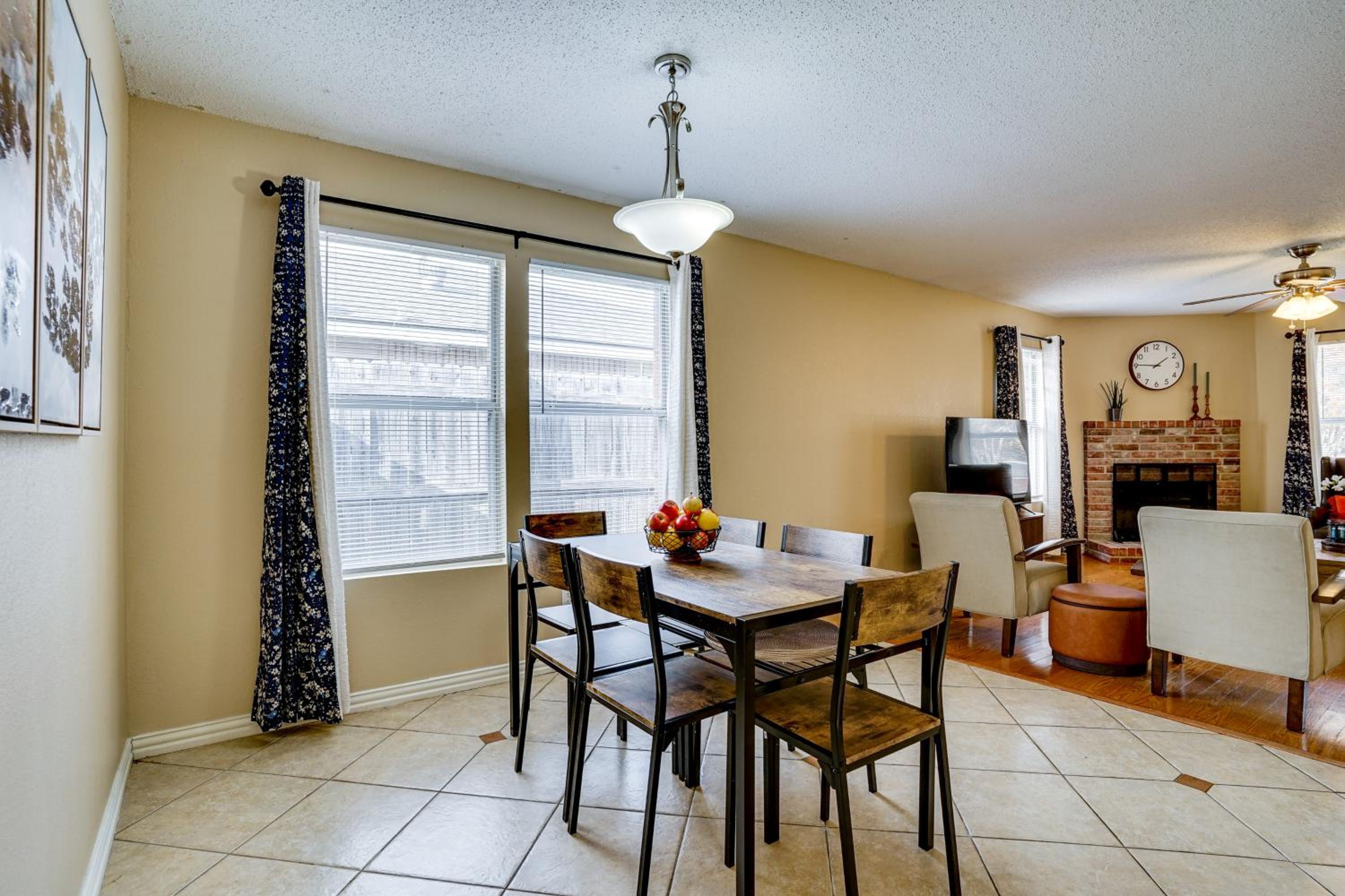 Family Getaway with Fenced Yard in Haltom City!