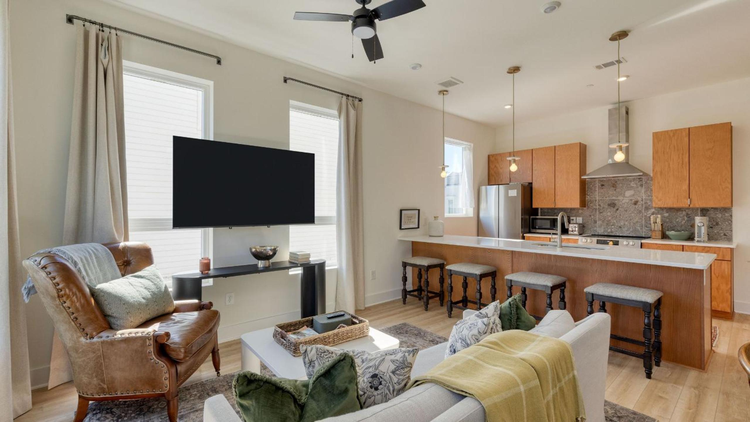 Modern Nashville Getaway Minutes from Downtown Five Points Hearth and Hideout by AvantStay