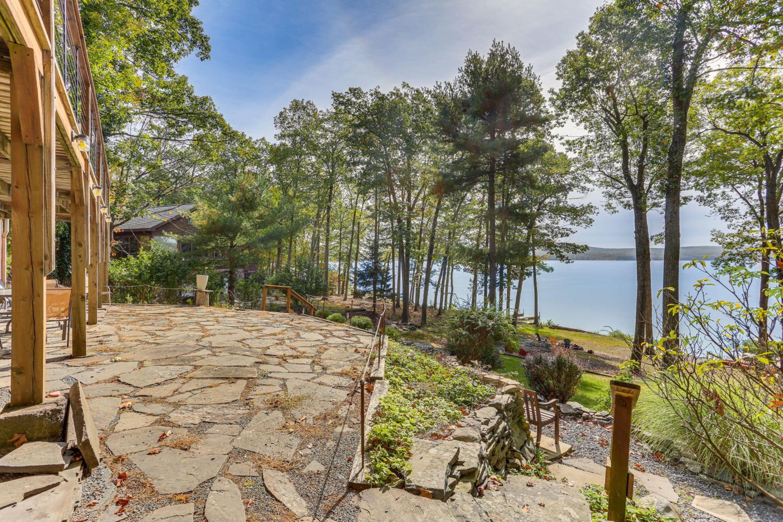 Huge Waterfront Home with Dock on Lake Wallenpaupack
