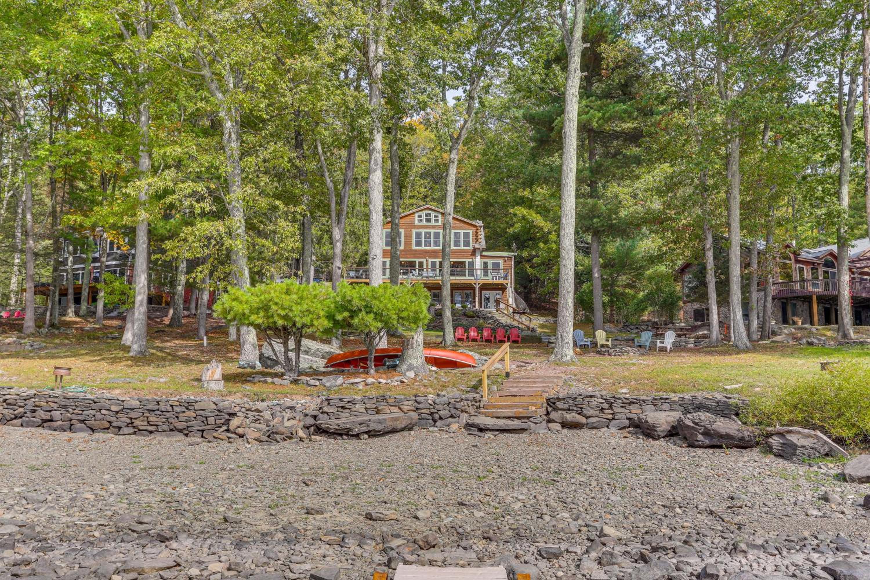 Huge Waterfront Home with Dock on Lake Wallenpaupack