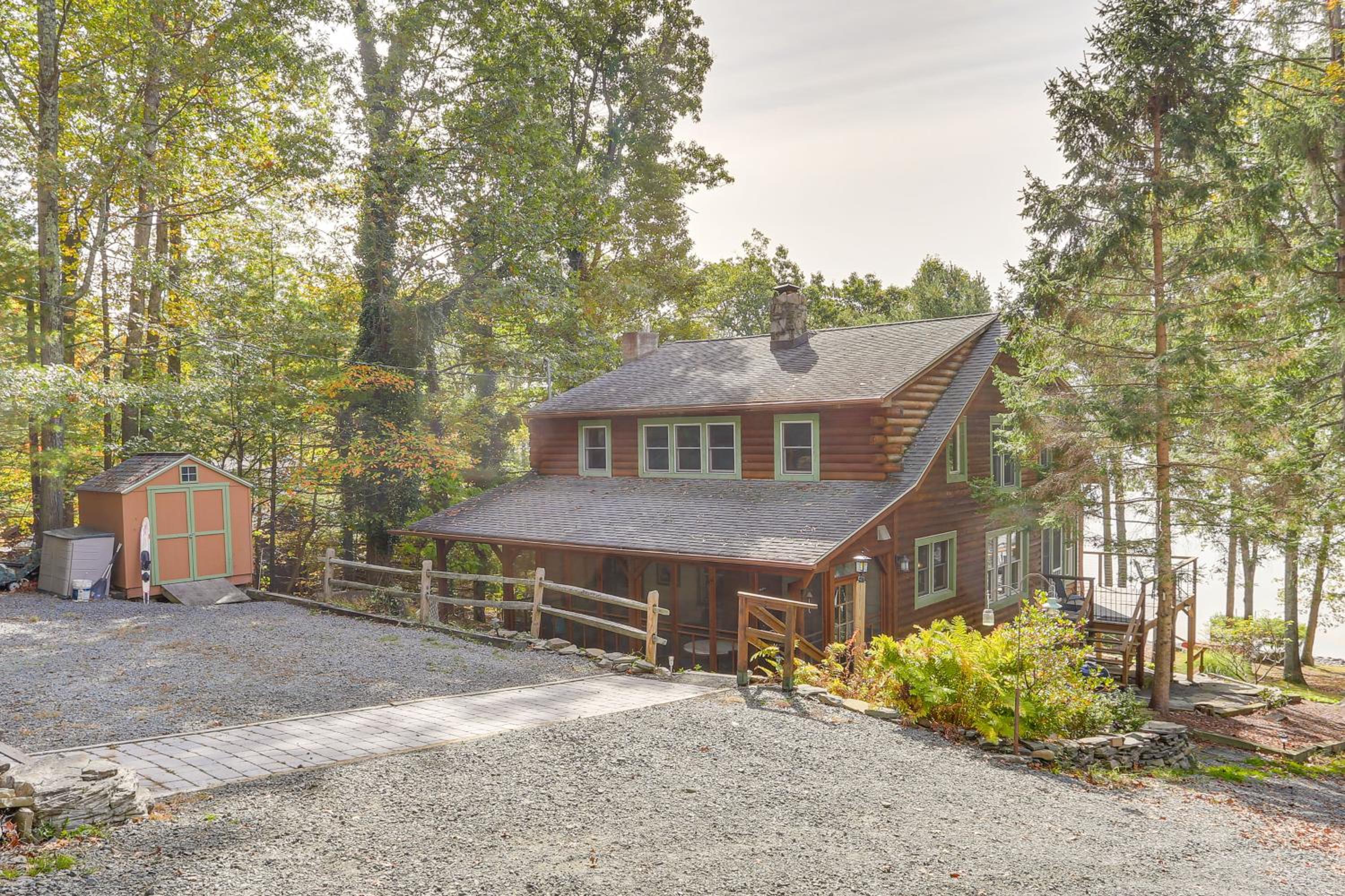 Huge Waterfront Home with Dock on Lake Wallenpaupack