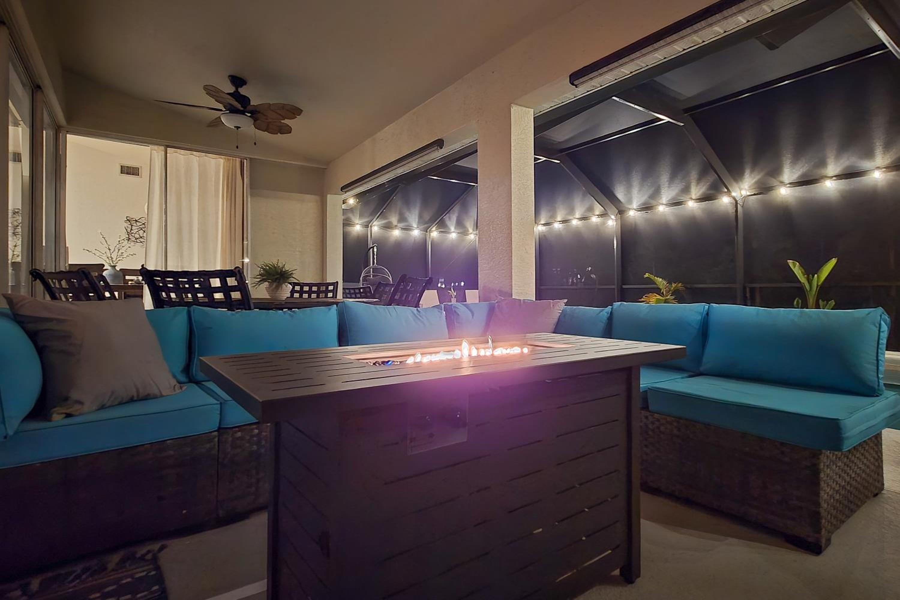 Poolside Lounge and Game Area Cape Coral Retreat