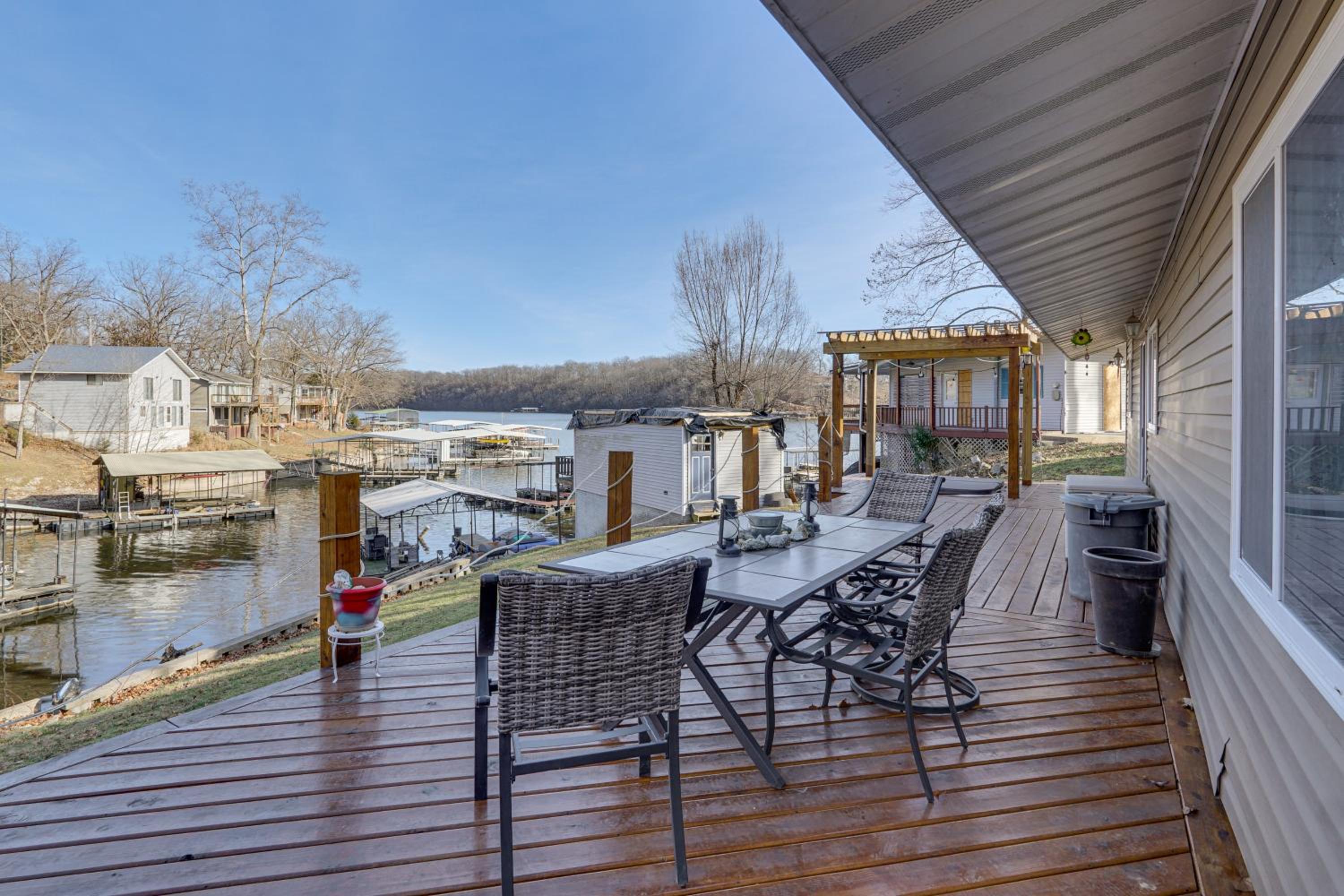 Lake Ozarks Home with Deck, Dock and Hot Tub