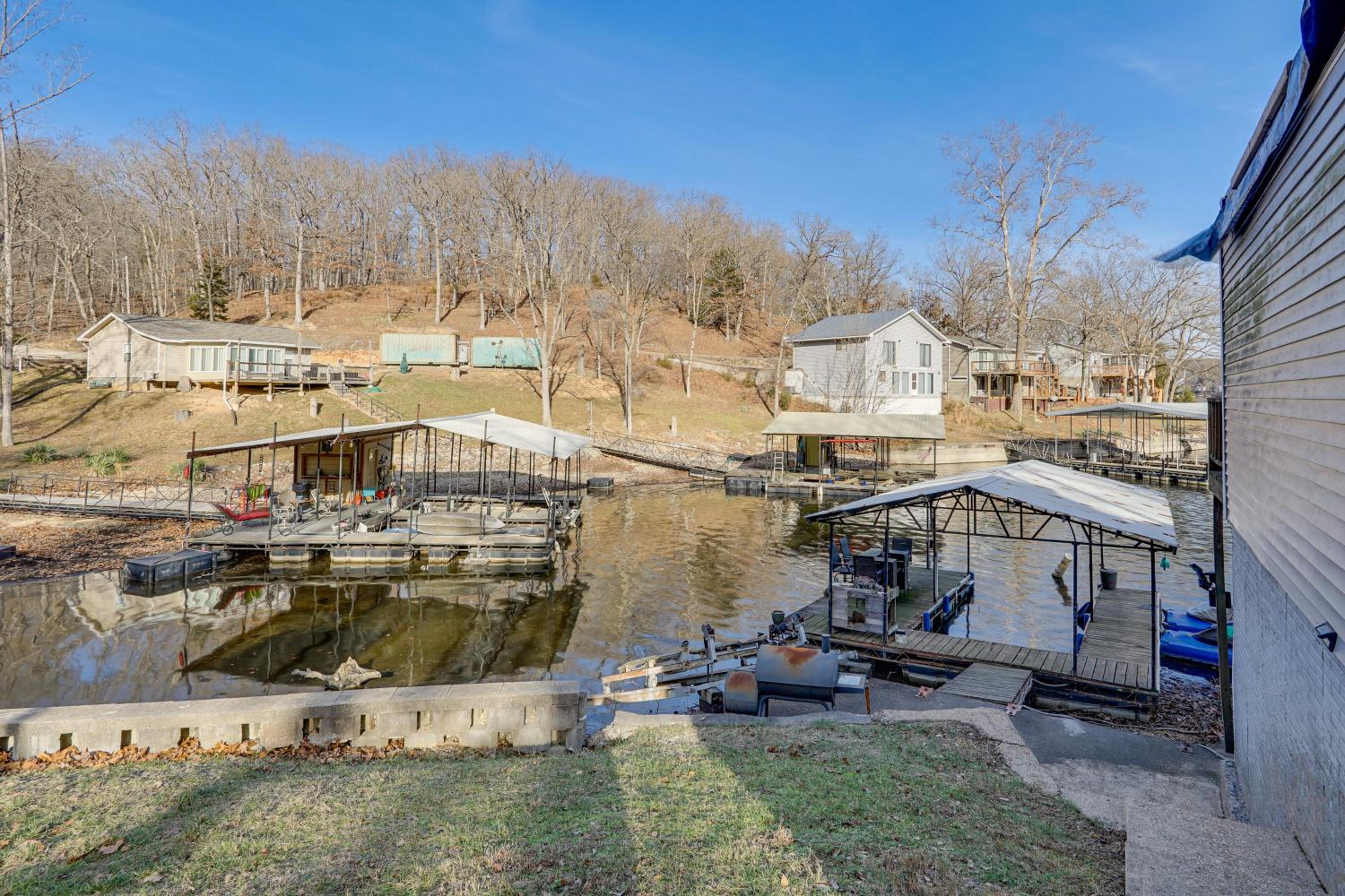 Lake Ozarks Home with Deck, Dock and Hot Tub