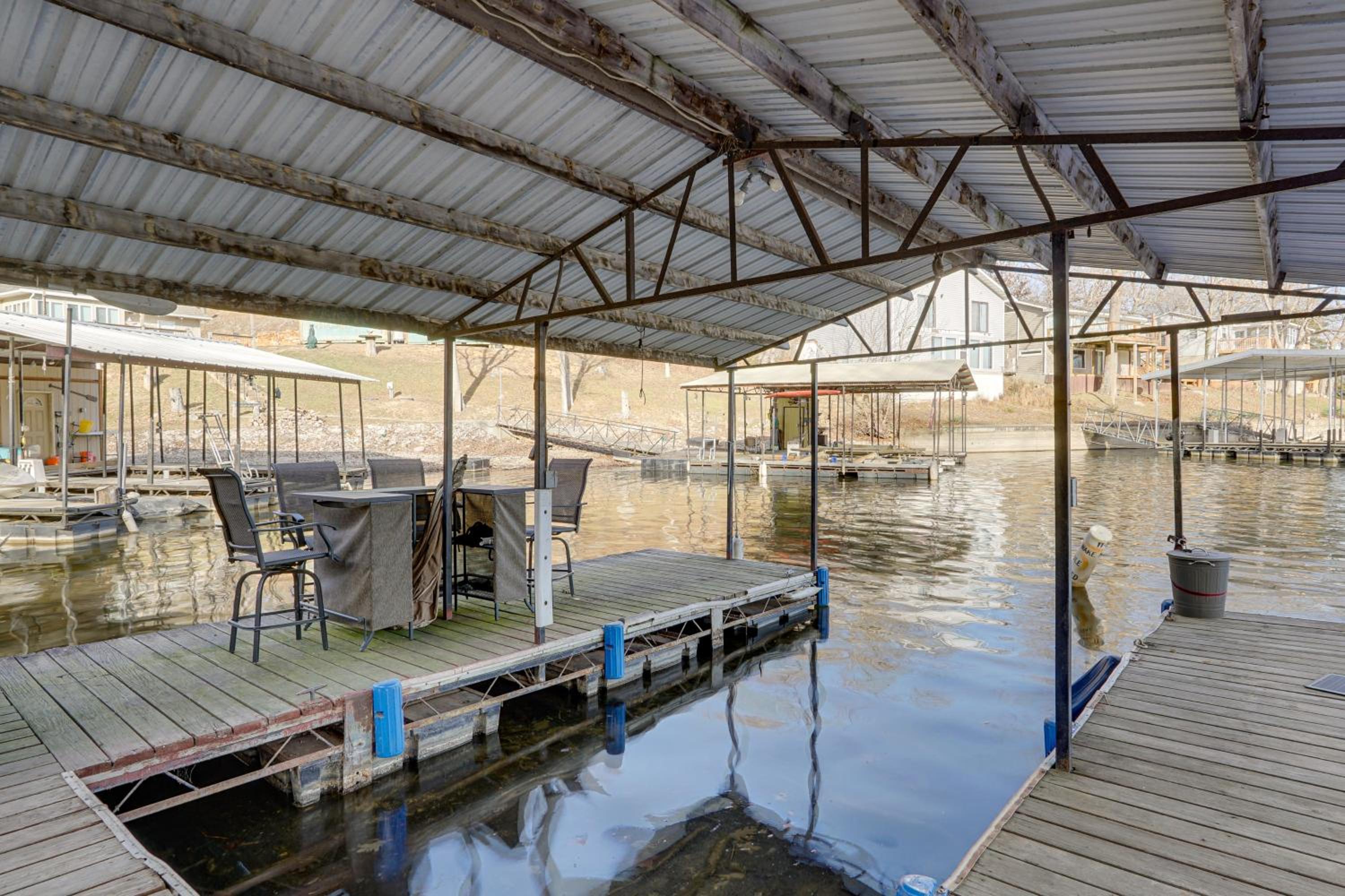Lake Ozarks Home with Deck, Dock and Hot Tub