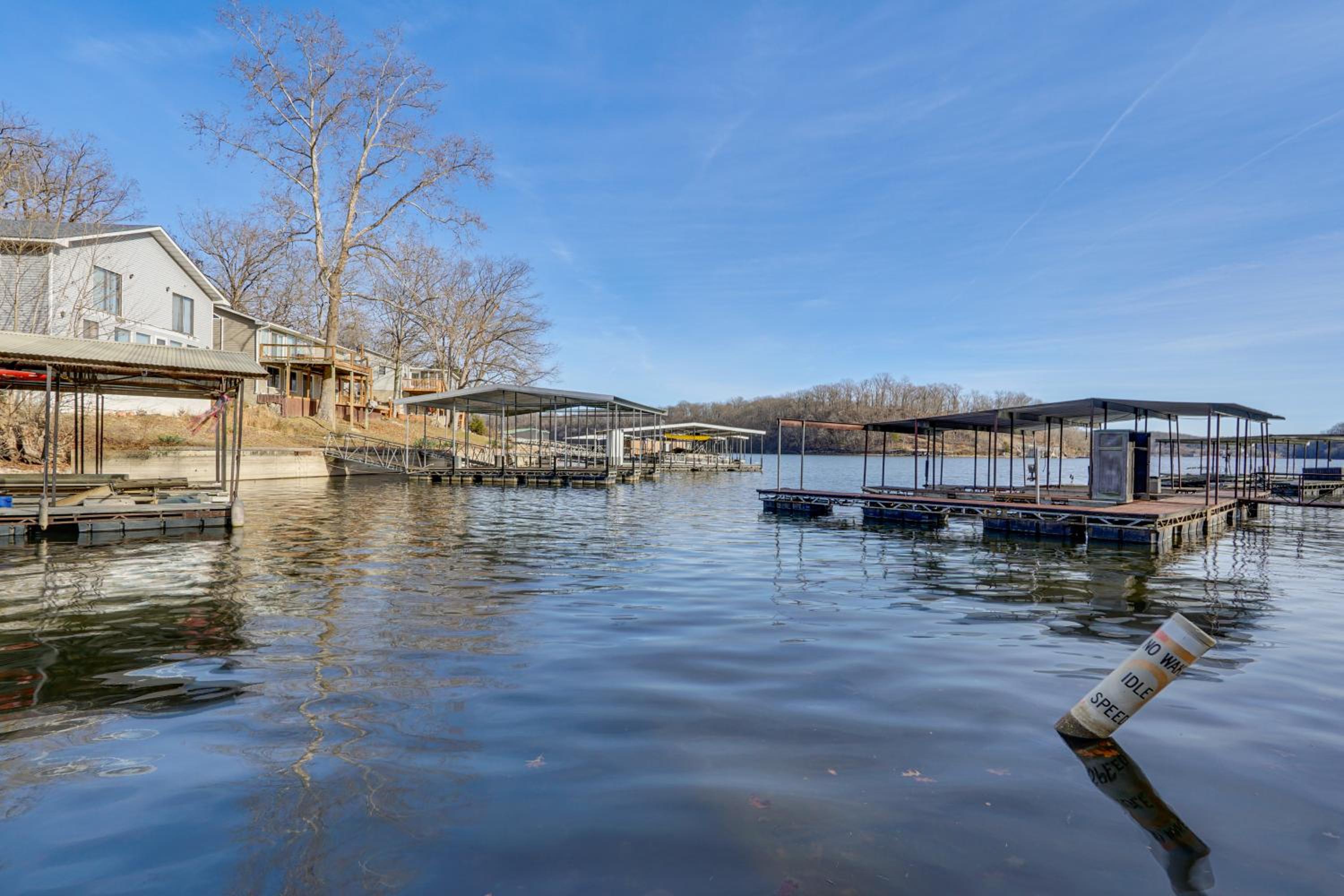 Lake Ozarks Home with Deck, Dock and Hot Tub